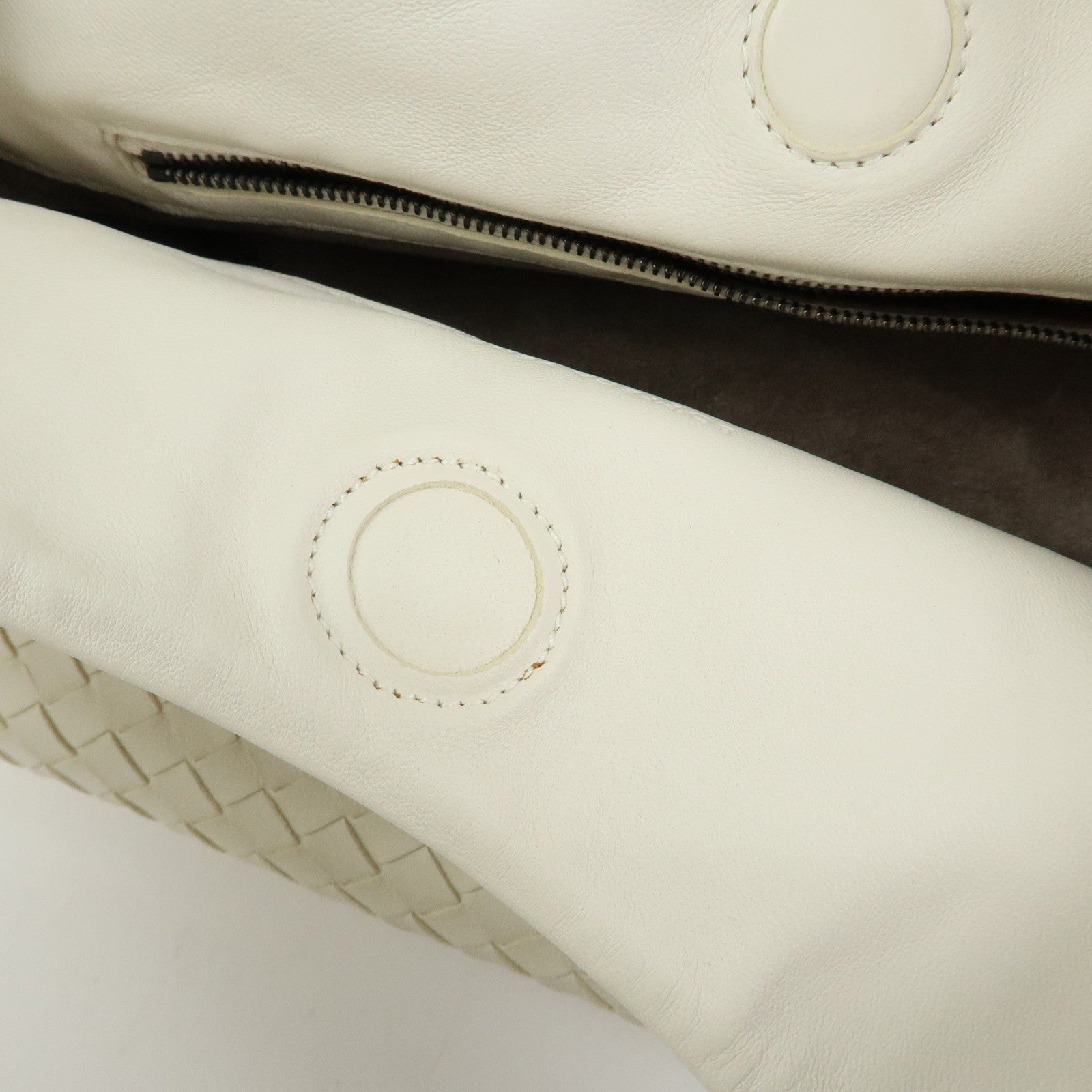 BOTTEGA VENETA Intrecciato Campana Leather Shoulder Bag 125787