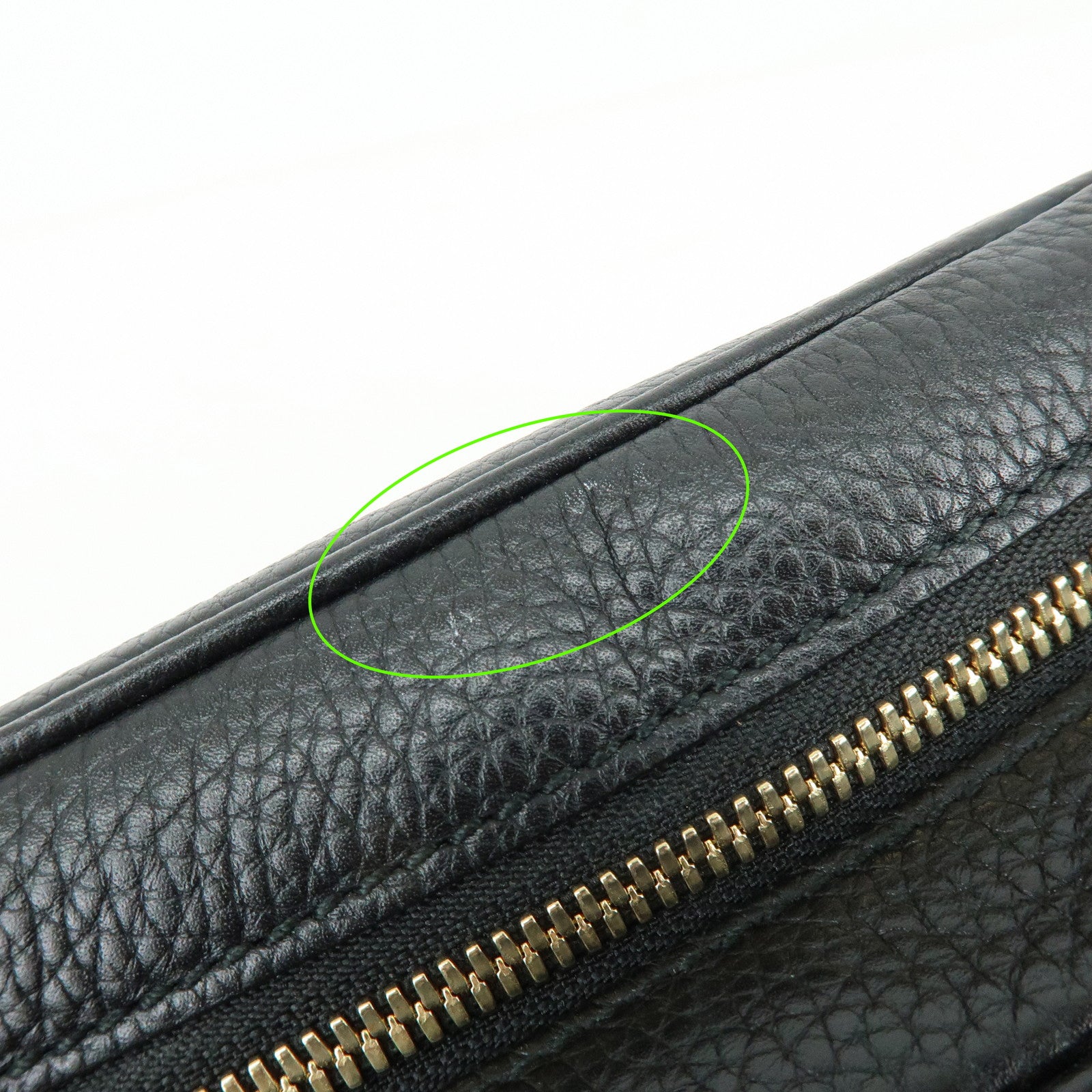 GUCCI SOHO Leather Shoulder Bag Crossbody Bag Black 308364