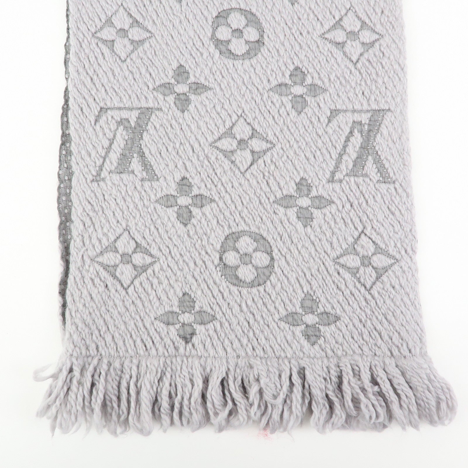 Louis Vuitton Monogram Escharp Logomania Scarf Gris Perle M74742