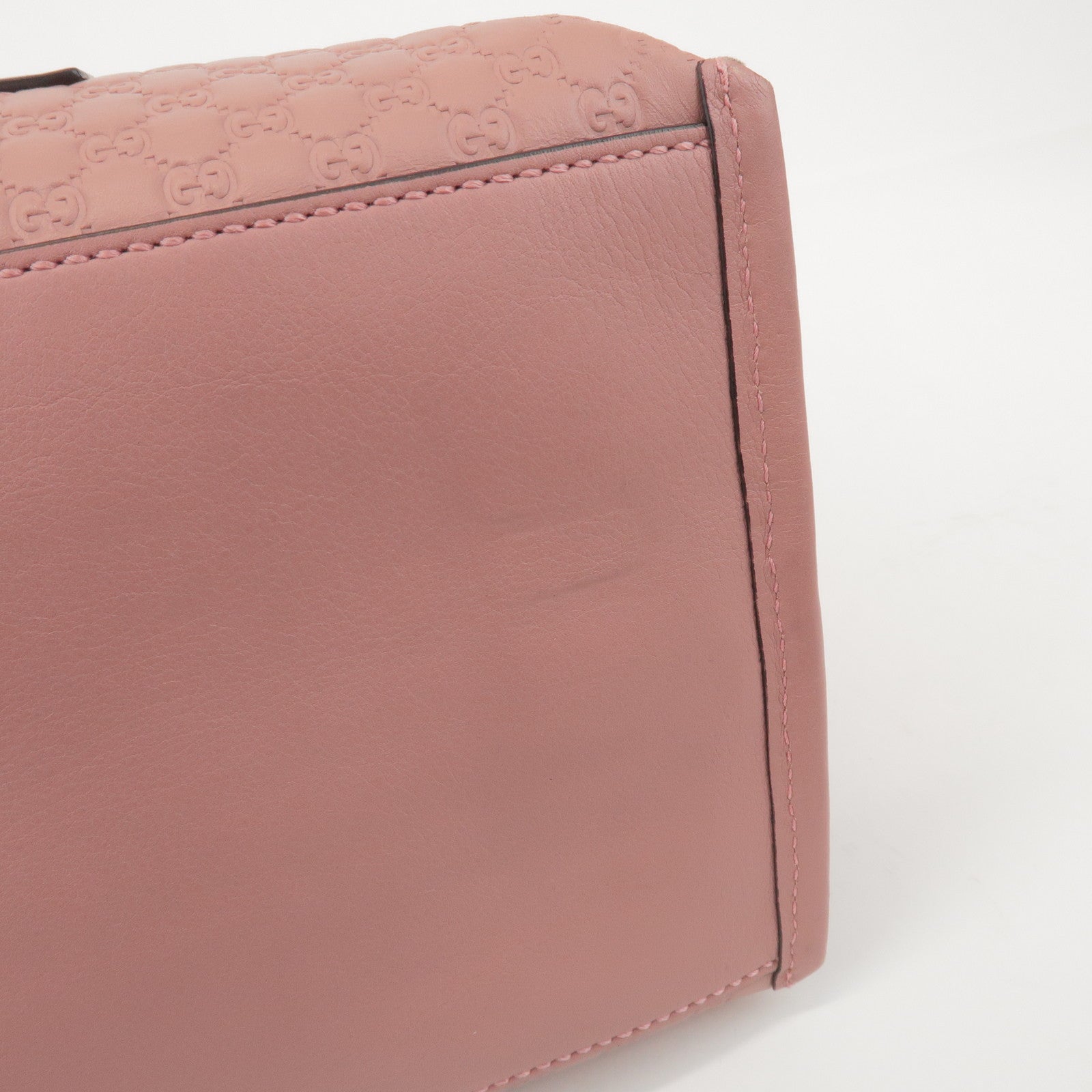 GUCCI Guccissima Leather 2Way Hand Bag Shoulder Bag Pink 510291