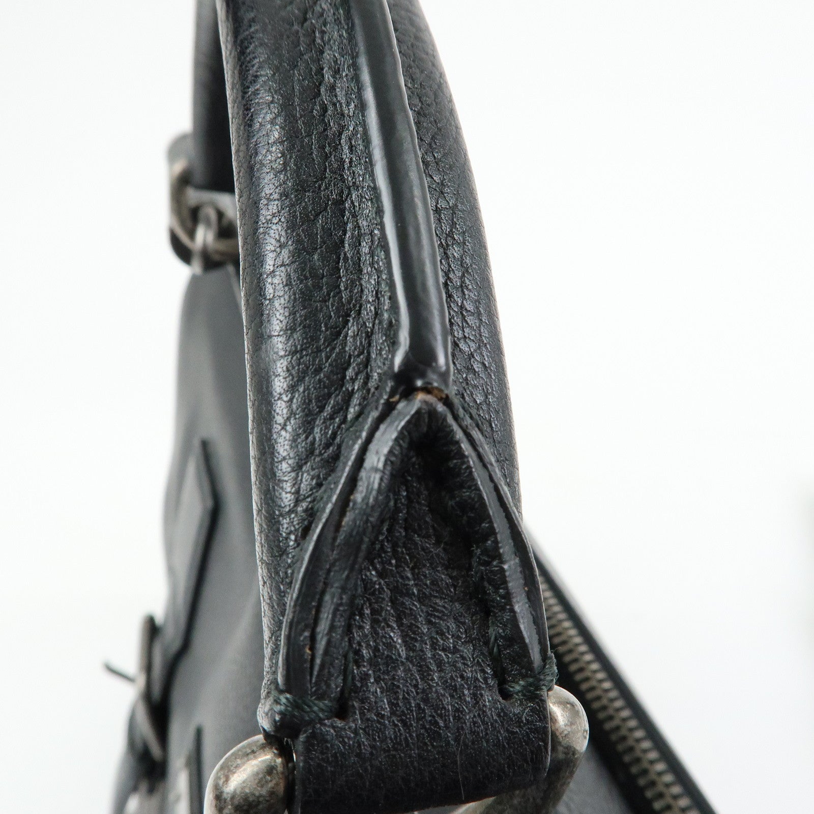 Dolce & Gabbana Leather 2Way Bag Hand Bag Shoulder Bag Black
