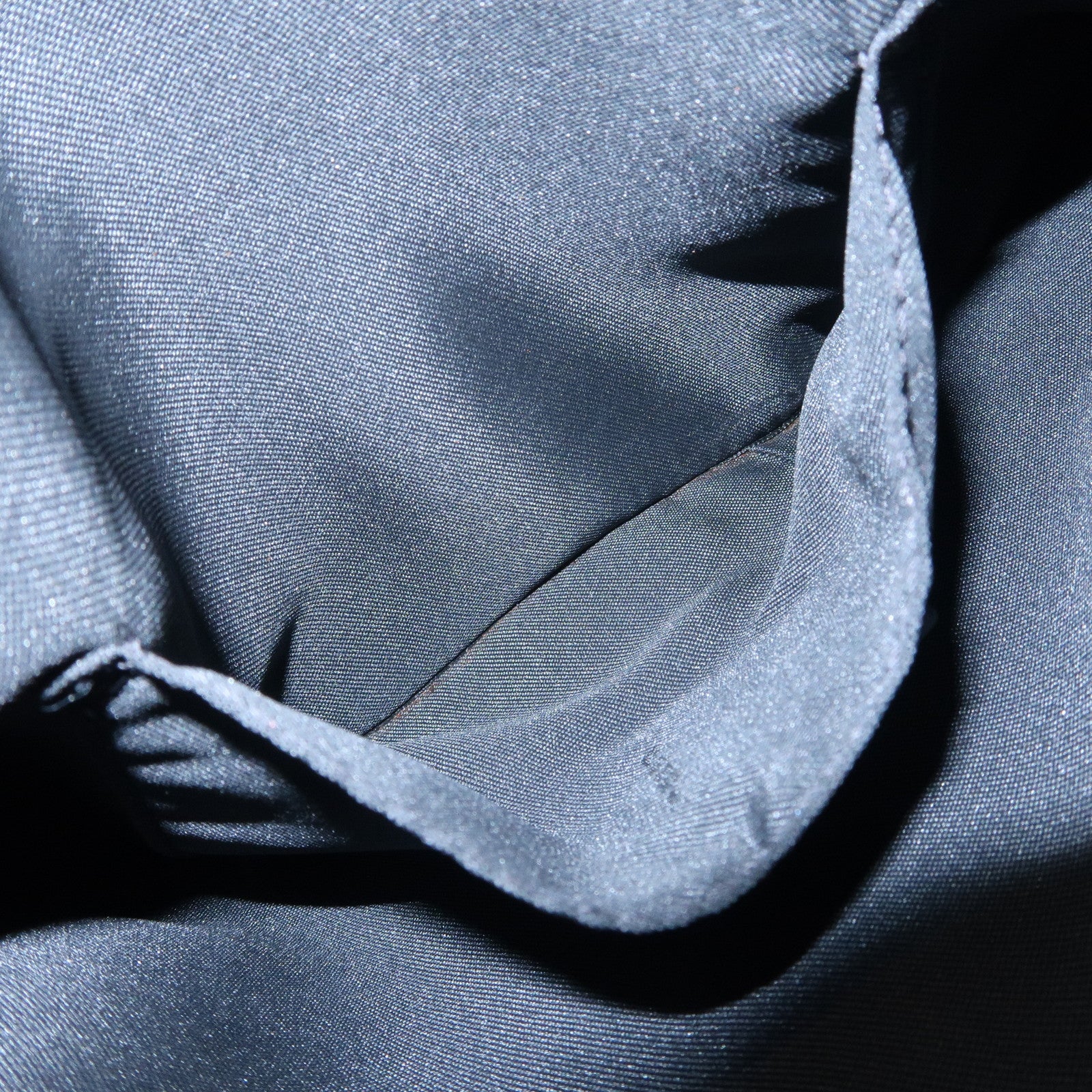 FENDI Zucchino Canvas Leather Shoulder Bag Hand Bag Black 8BR248