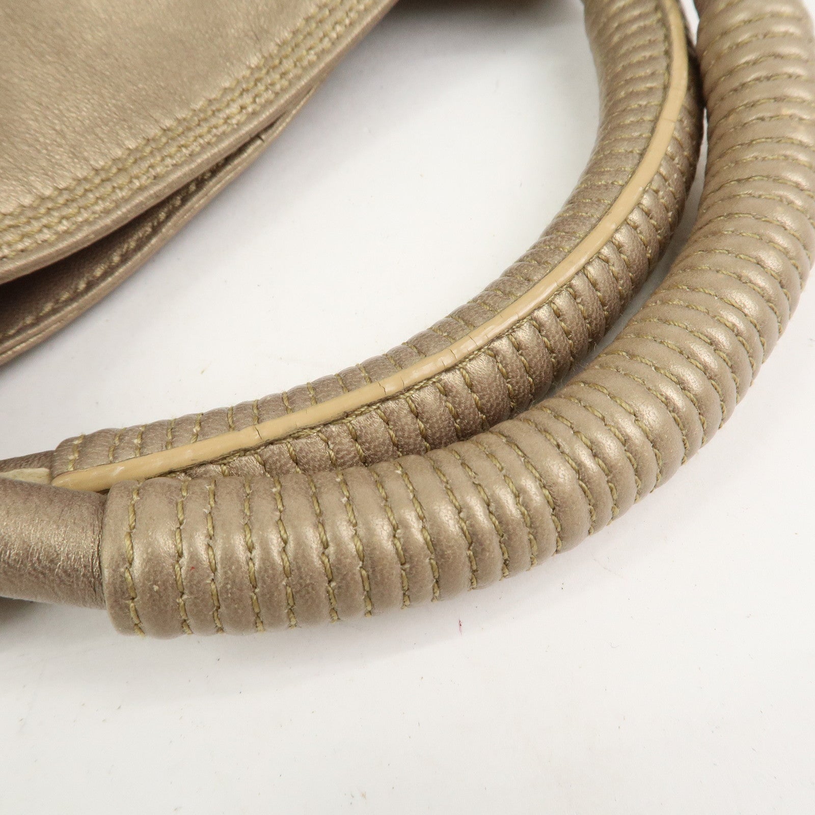 LOEWE Anagram Logo Nappa Aire Nappa Leather Hand Bag Gold