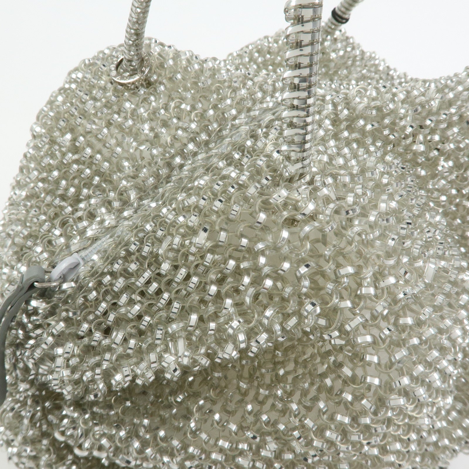 ANTEPRIMA PVC Wire Bag Hand Bag Shoulder Bag Mini Bag Charm Silver