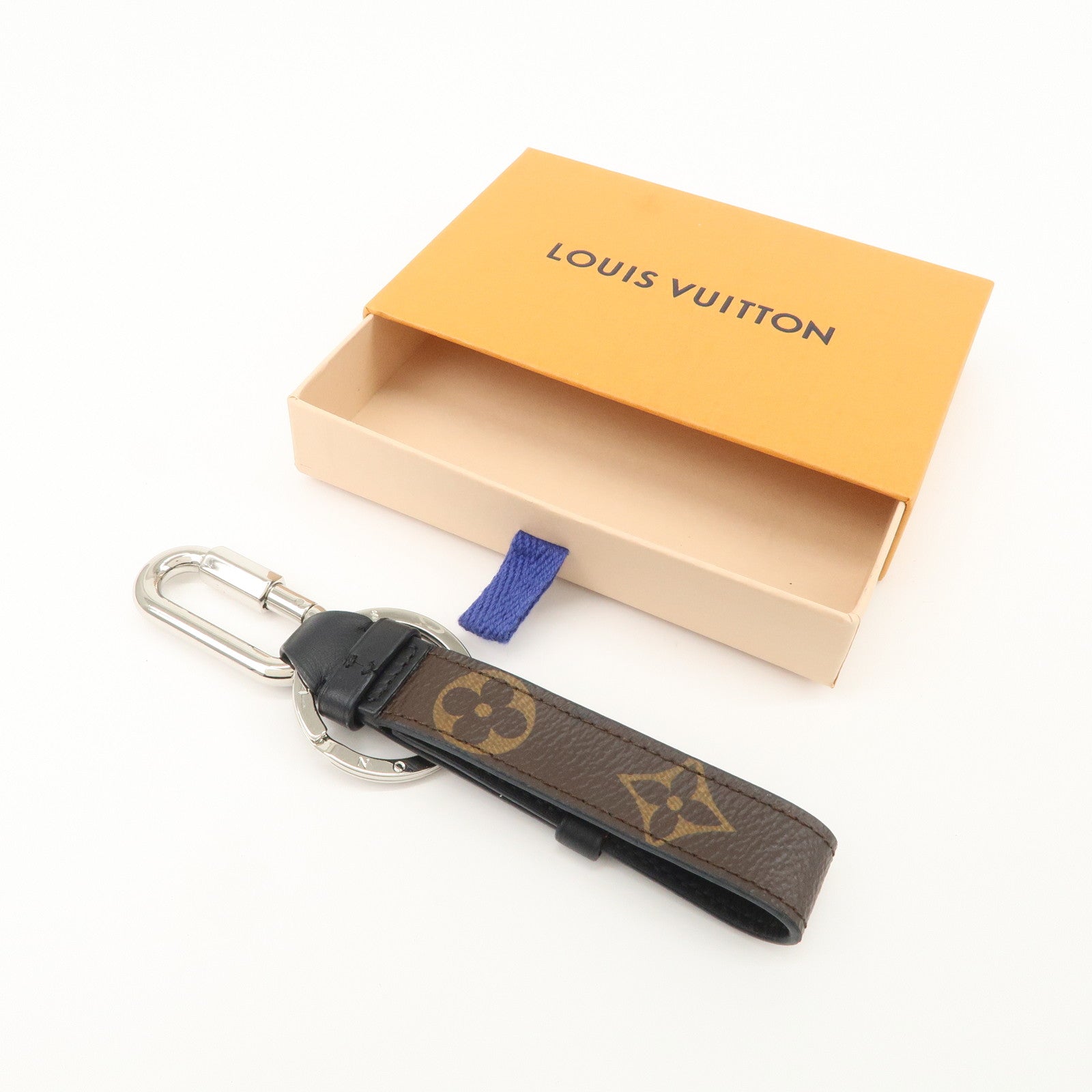 Louis Vuitton Monogram Canvas Metal Porte Cles Dragonne Key Strap MP2293