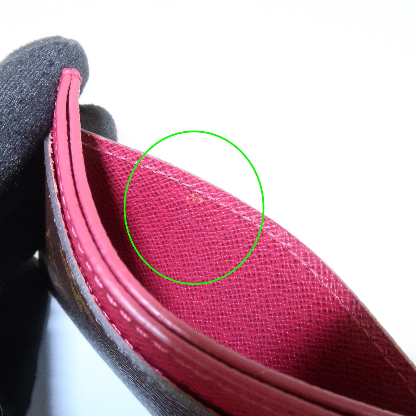 Louis Vuitton Monogram Porte Cartes Simple Card Case Fuchsia M60703