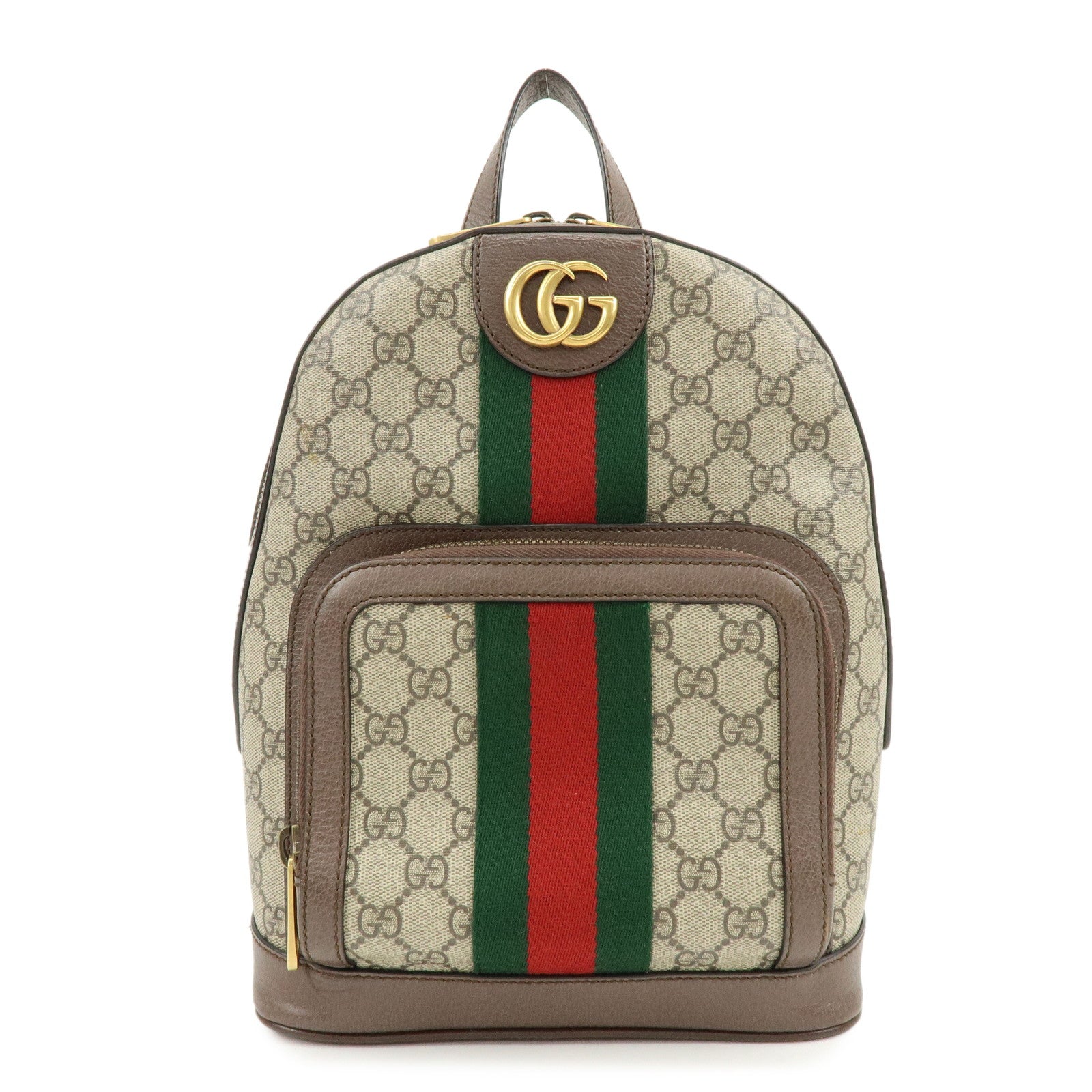 GUCCI Ophidia Sherry GG Marmont GG Supreme Leather Backpack 547965