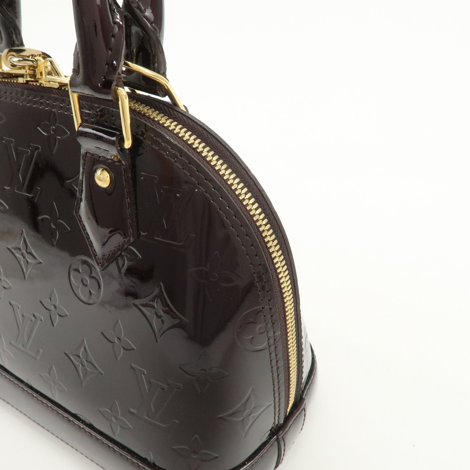 Louis Vuitton Monogram Vernis Alma BB 2Way Bag Amarante M91678
