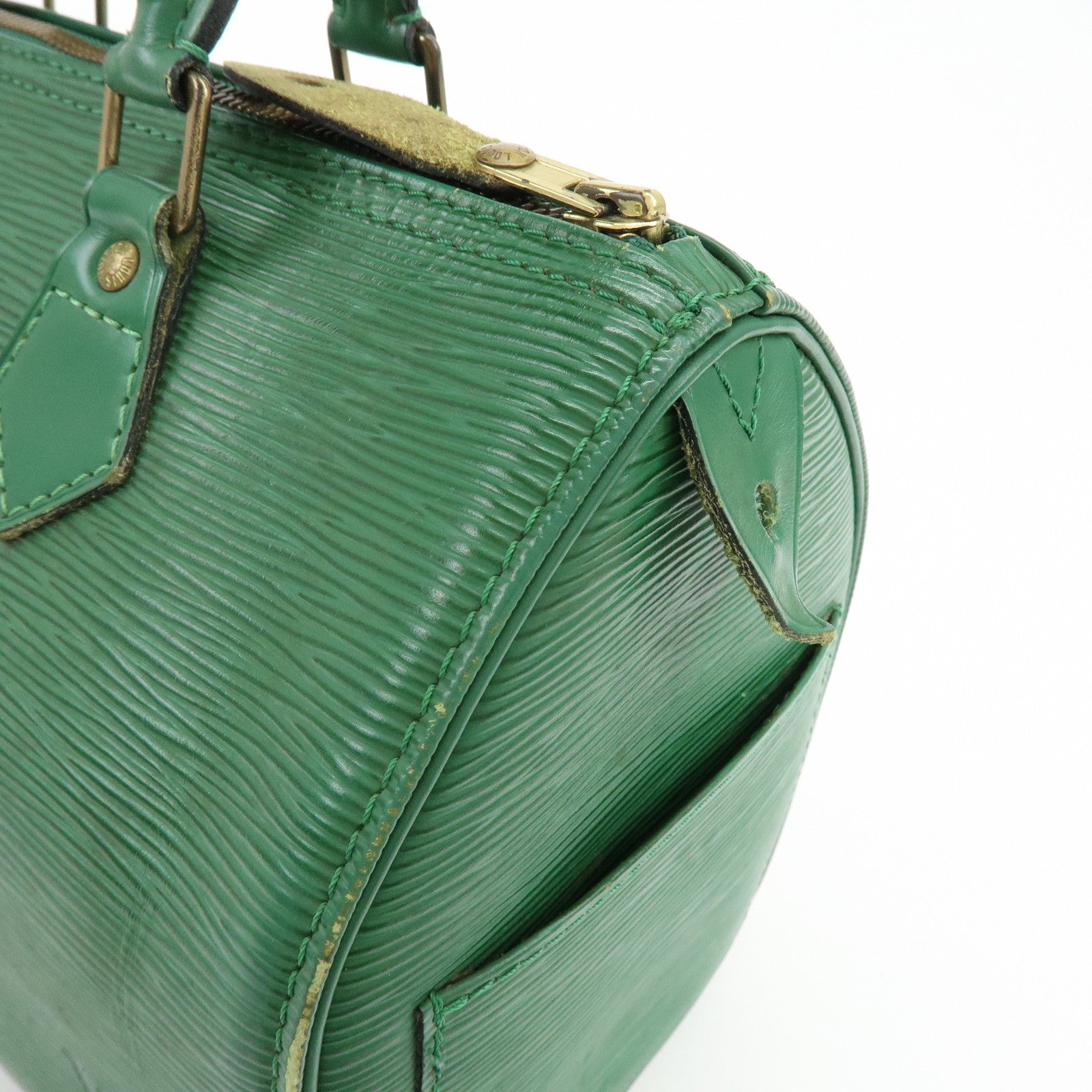 Louis Vuitton Epi Speedy 25 Hand Bag Boston Bag Borneo Green M43014