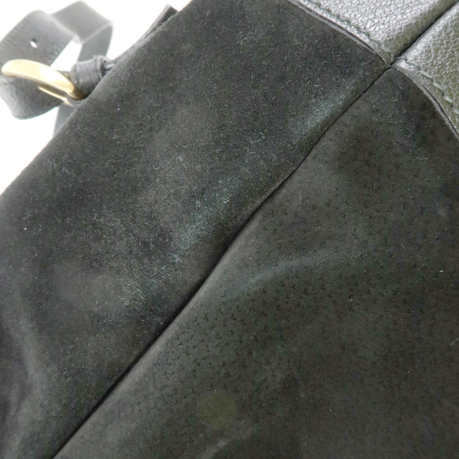 GUCCI Bamboo Suede Leather Backpack Rucksuck Black 003・2855・0043・0