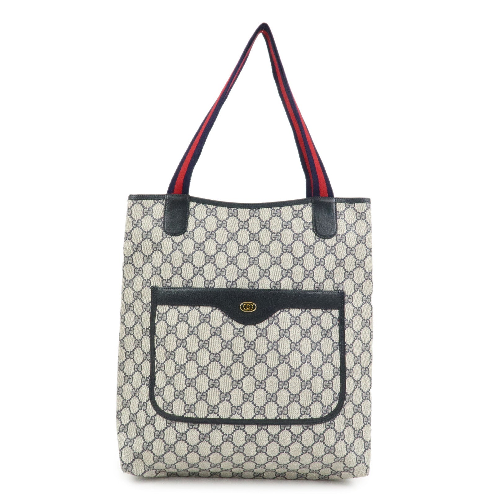 GUCCI Old Gucci Sherry GG Supreme Tote Bag Shoulder Bag 904・02・003