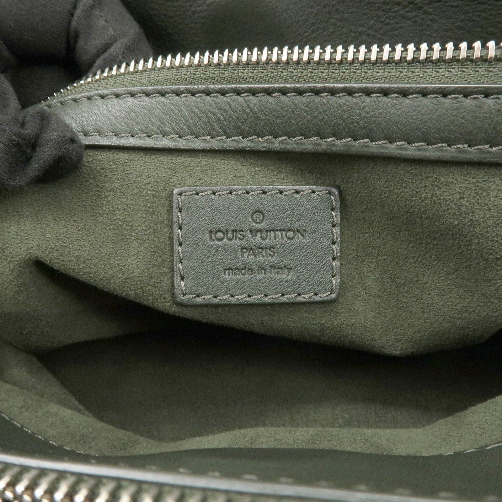 Louis Vuitton Monogram Antheia PM Leather Hand Bag Dark Green
