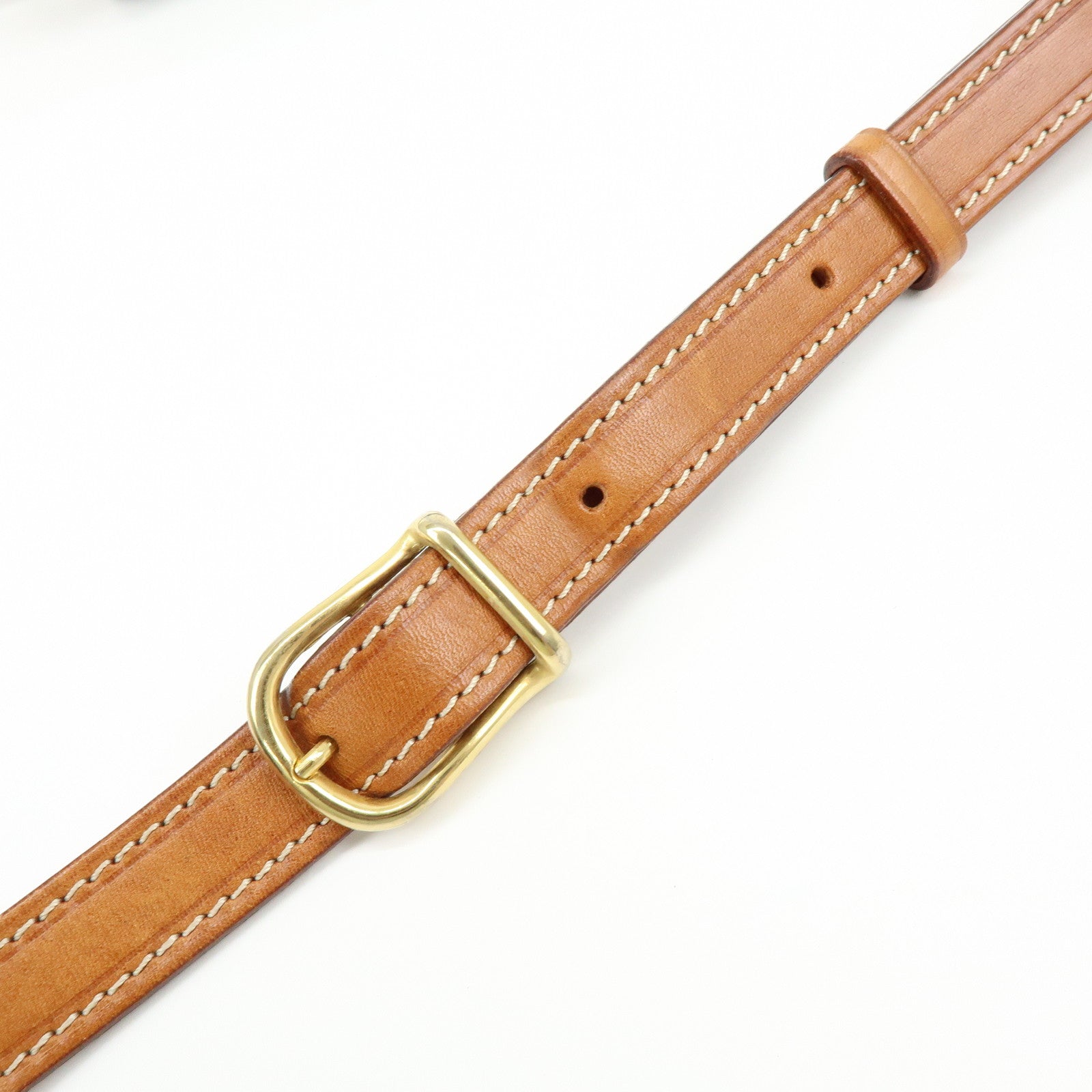 CELINE Macadam PVC Canvas Leather Shoulder Crossbody Bag Brown
