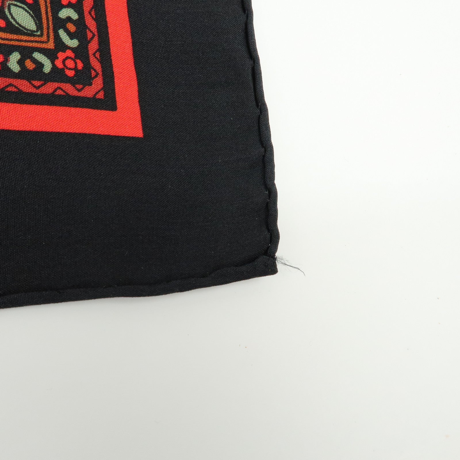 Christian Dior Set of 2 Silk 100% Scarf Black Red