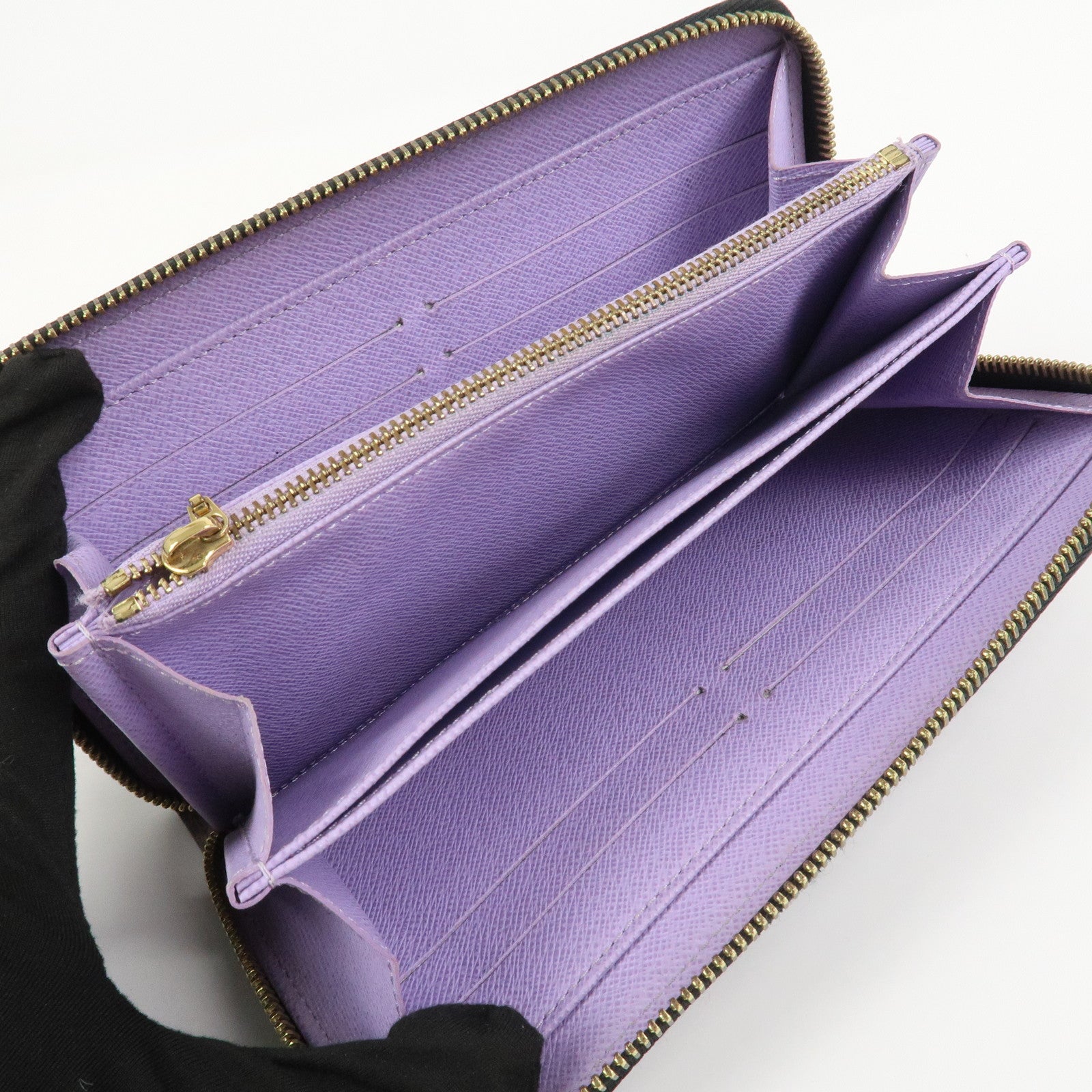 Louis Vuitton Monogram Multi Color Zippy Wallet Violet M60275
