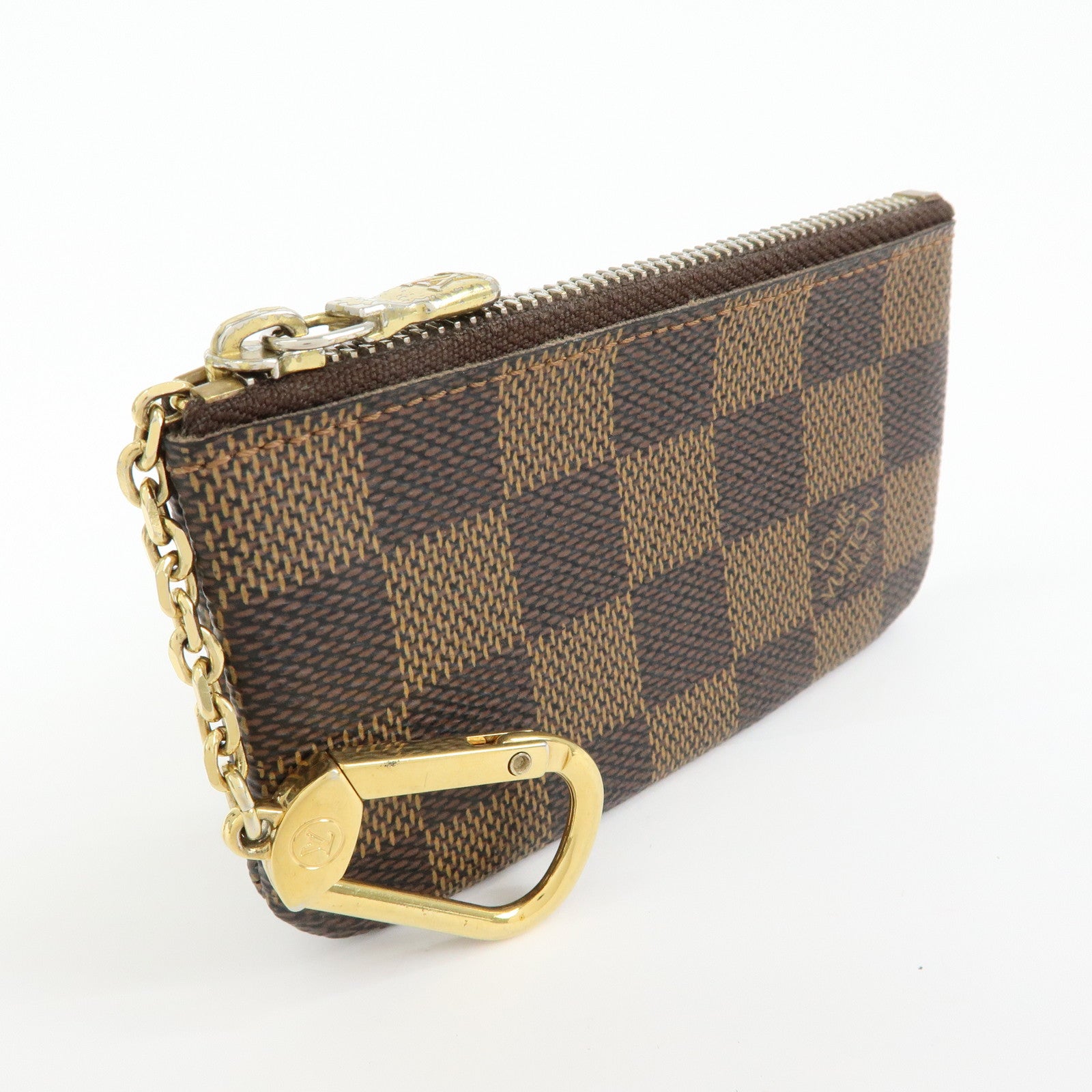 Louis Vuitton Damier Canvas Pochette Cles Damier Ebene N62658