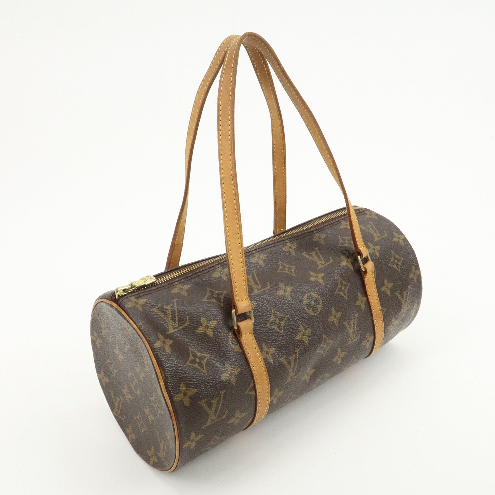 Louis Vuitton Monogram Papillon 30 Hand Bag New Style Brown M51385