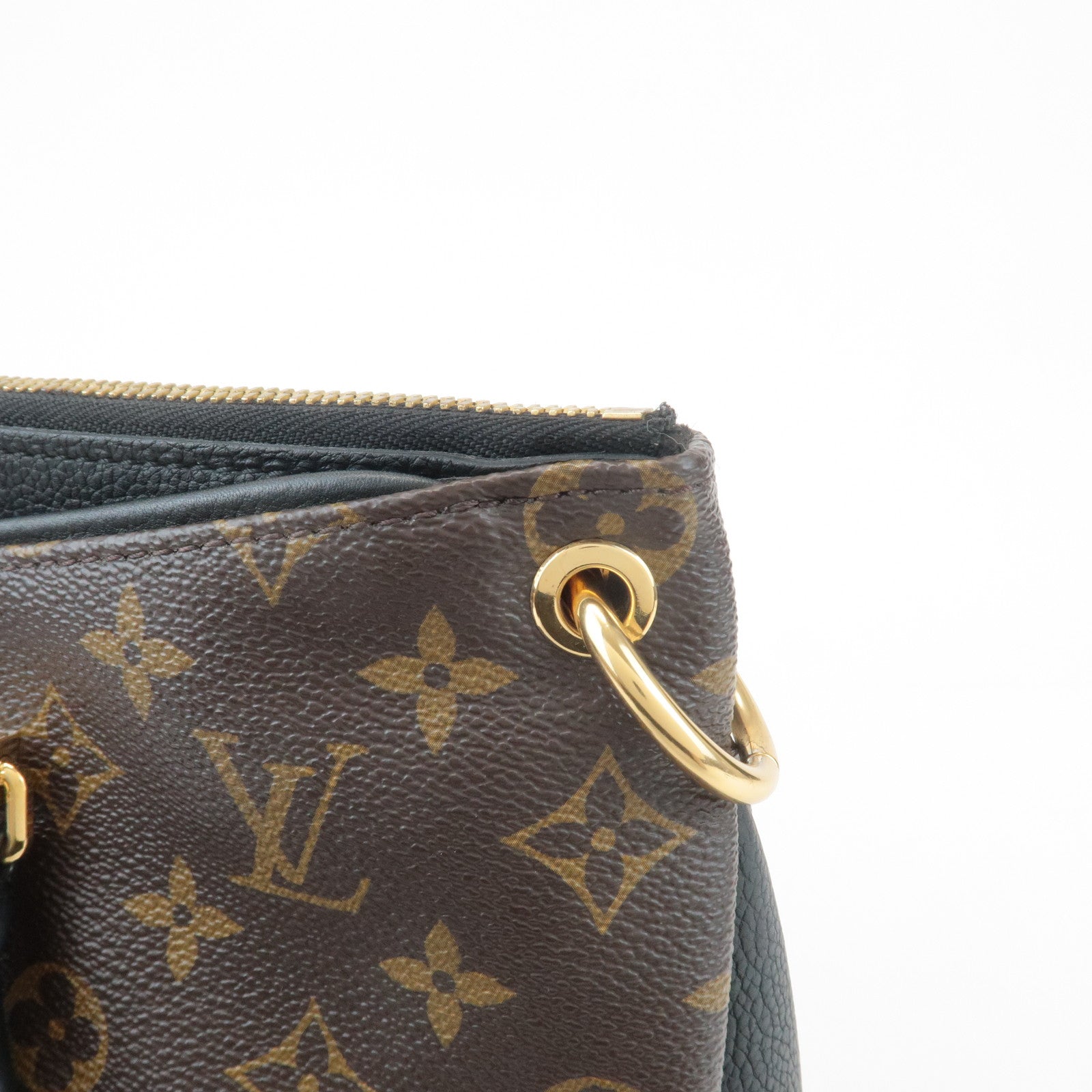 Louis Vuitton Monogram Pallas 2Way Hand Bag Noir M42756 Used
