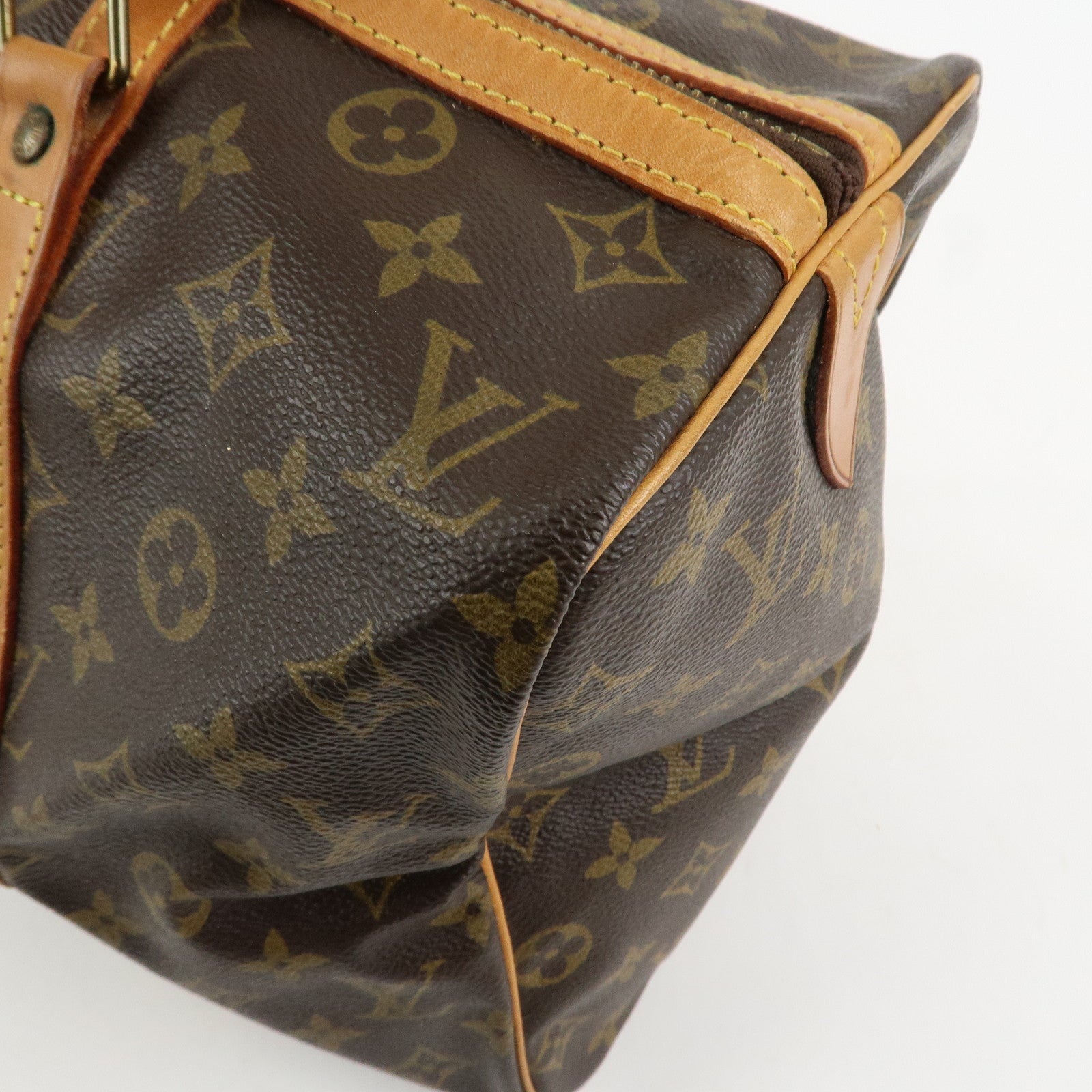 Louis Vuitton Monogram Sac Souple 35 Boston Bag Brown M41626