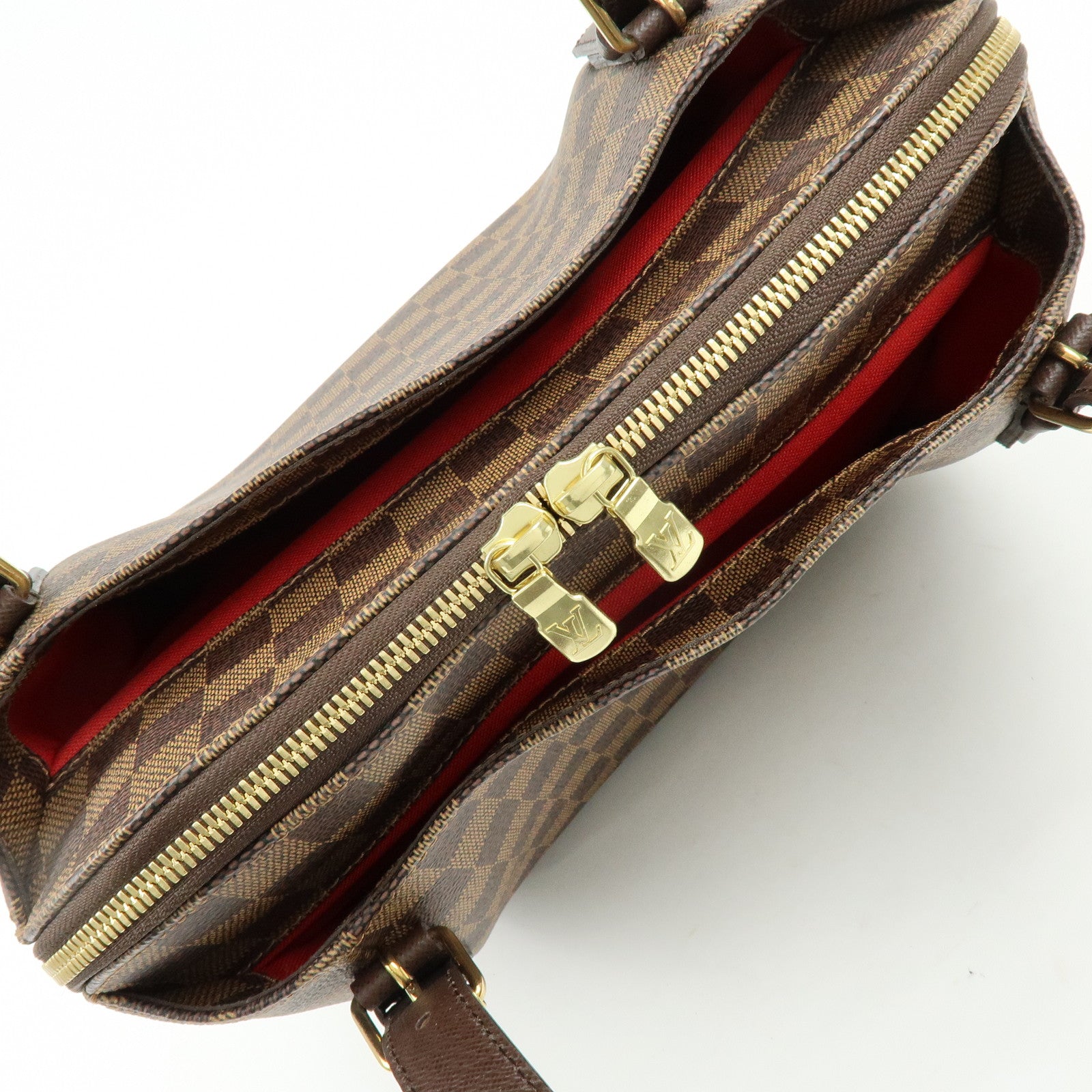 Louis Vuitton Damier Belem MM Hand Bag Damier Ebene N51174