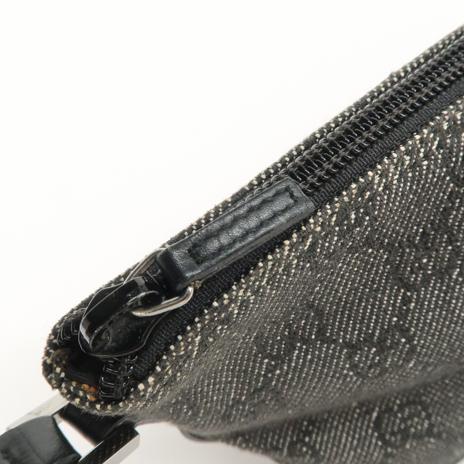 GUCCI Boat Bag GG Canvas Leather Accessory Poach Hand Bag 07198