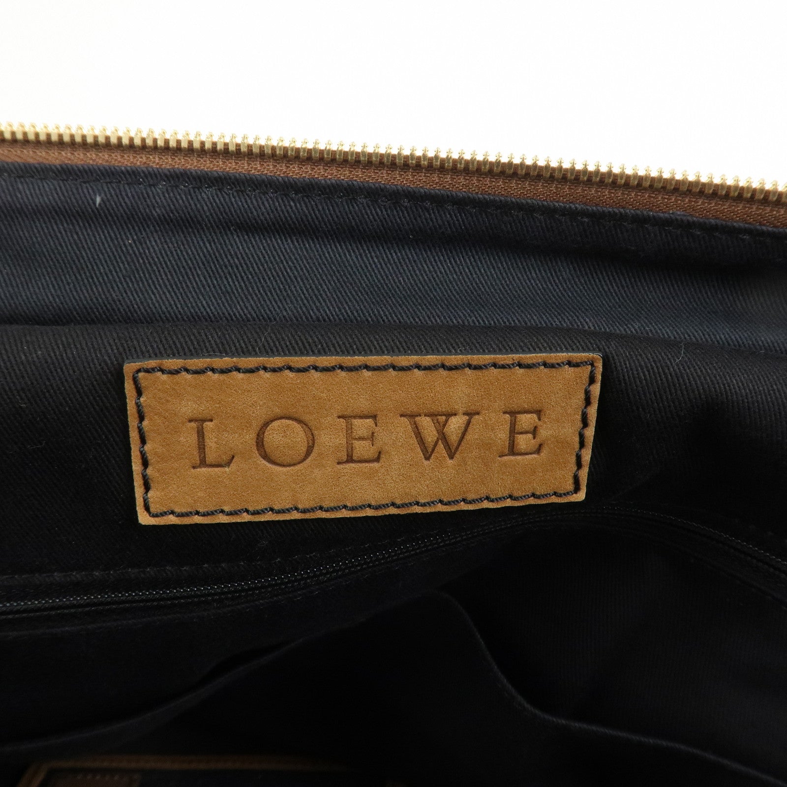 LOEWE Candy Leather Tote Bag Hand Bag Brown