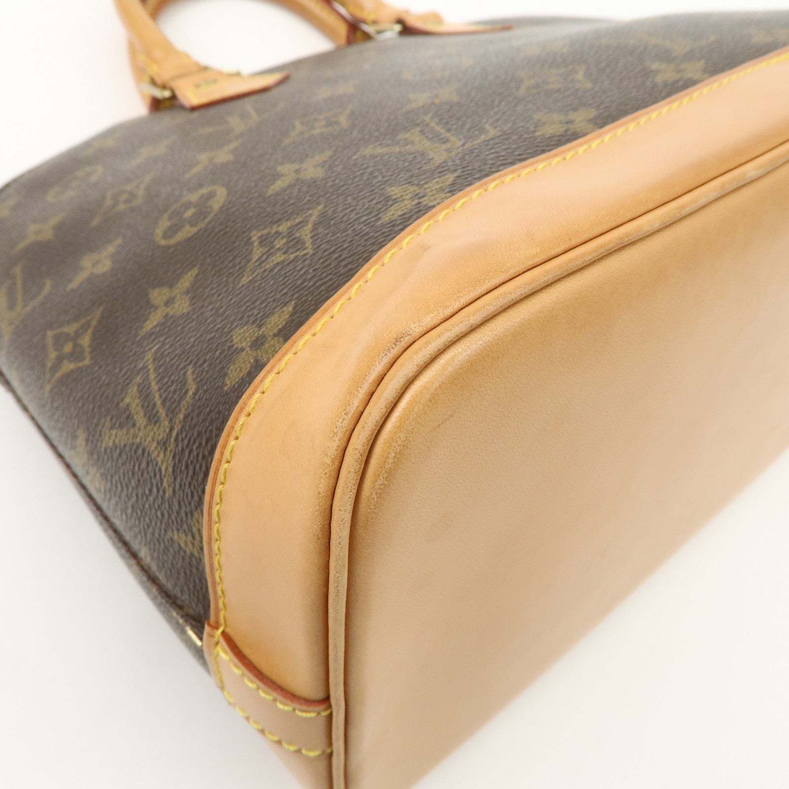 Louis Vuitton Monogram Alma PM Hand Bag Brown M51130 Used