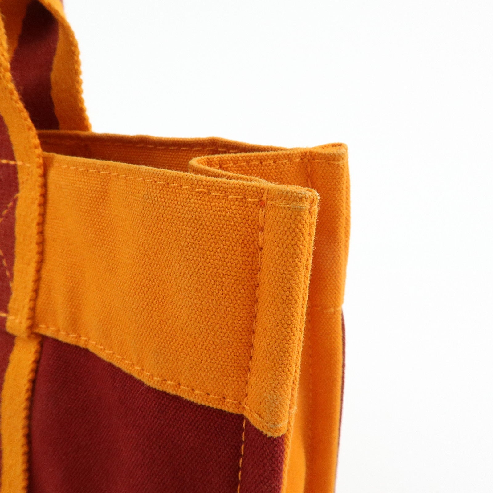 HERMES Fourre Tout PM Tote Bag FRENCH FESTIVAL OF HAWAII Red Brown