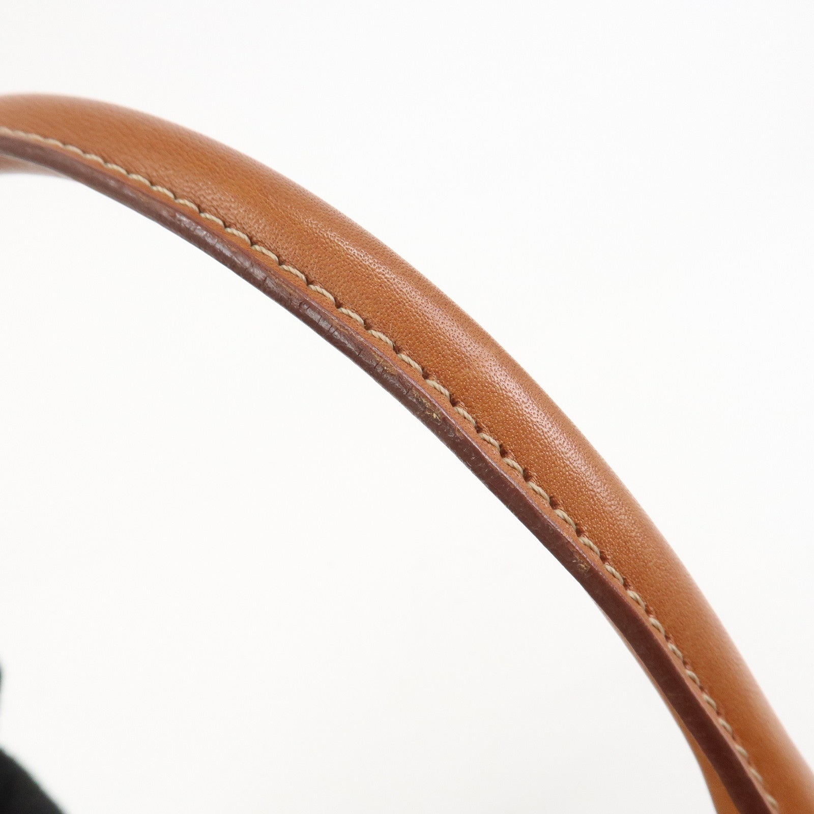 CELINE Macadam PVC Leather Hand Bag Tote Bag Brown