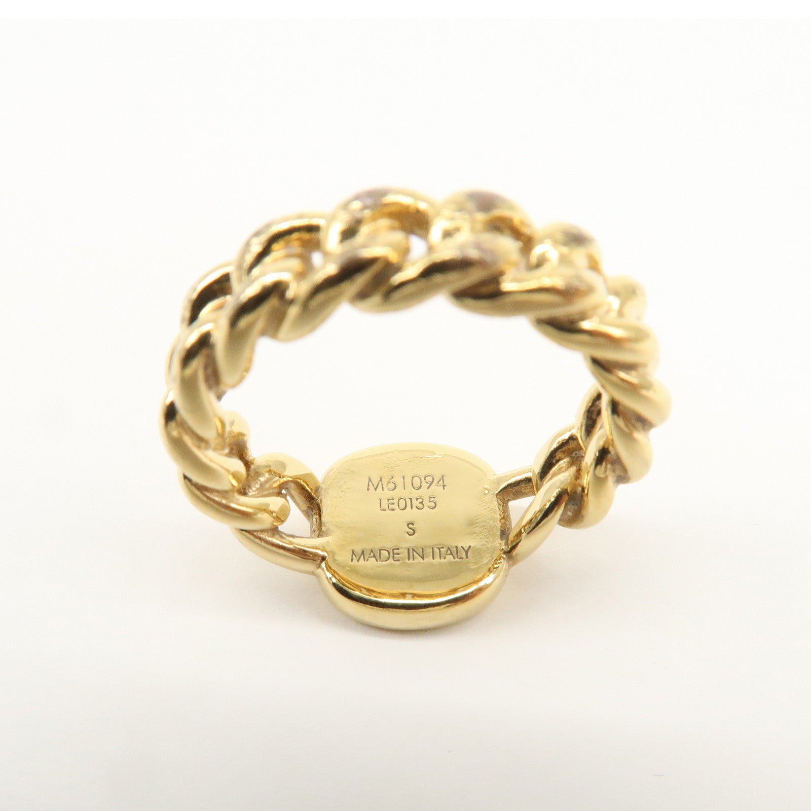 Louis Vuitton ID Ring Metal Gold Silver M61094