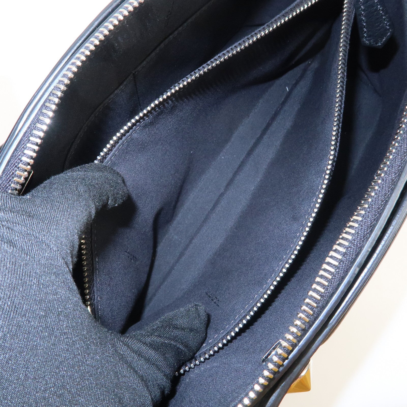FENDI BY THE WAY MEDIUM 2Way Bag Shoulder Bag Black 8BL124