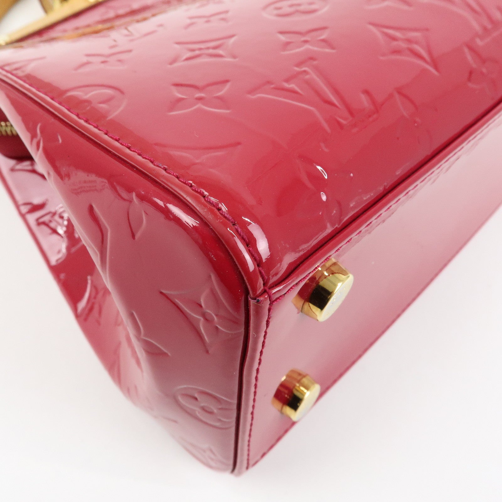 Louis Vuitton Vernis Brea MM 2Way Hand Bag Rose Indien M91798