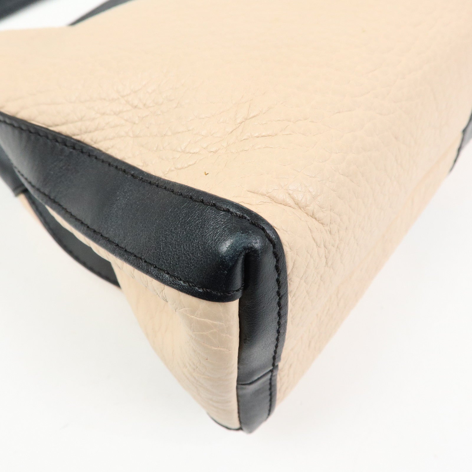 Chloe See By Chloe Leather 2Way Bag Shoulder Bag PInk Beige Black