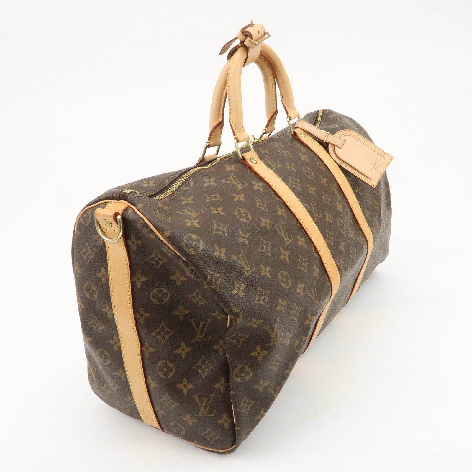 Louis Vuitton Monogram Keep All 50 Bandouliere Boston Bag M41416