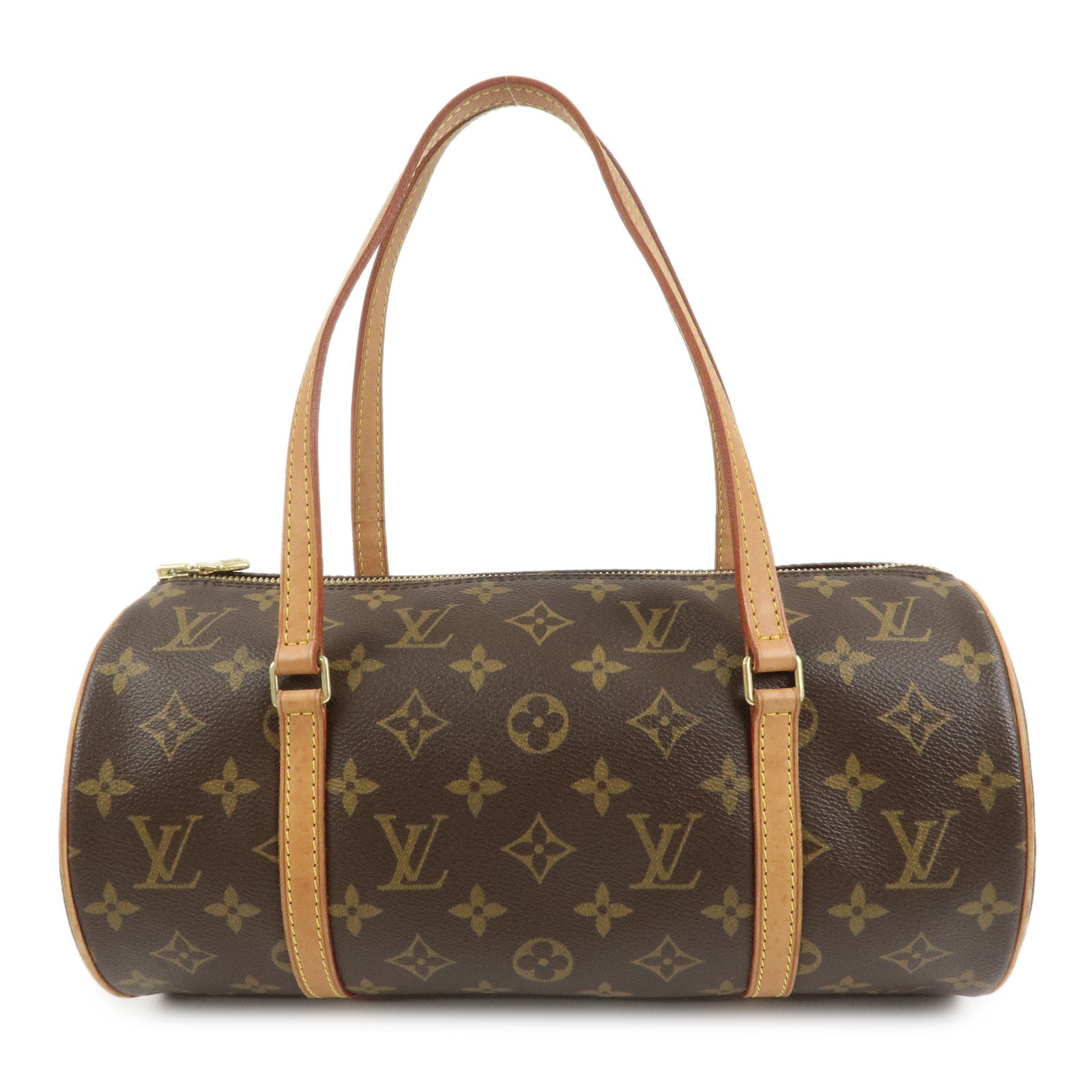 Louis Vuitton Monogram Papillon 30 Hand Bag Brown M51385