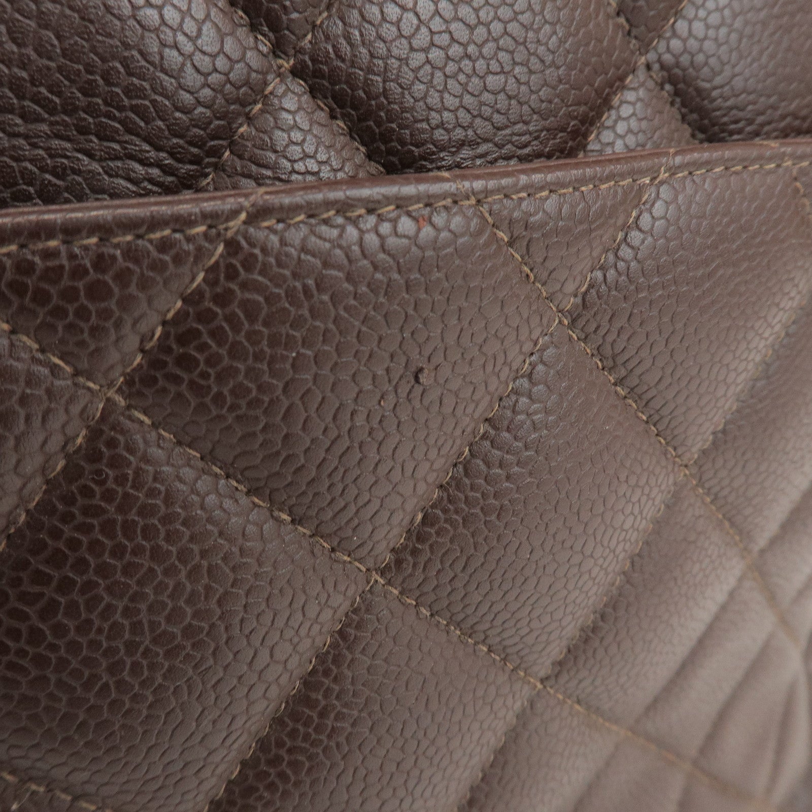 CHANEL Matelasse COCO Mark Caviarskin Medallion Tote Bag A01804