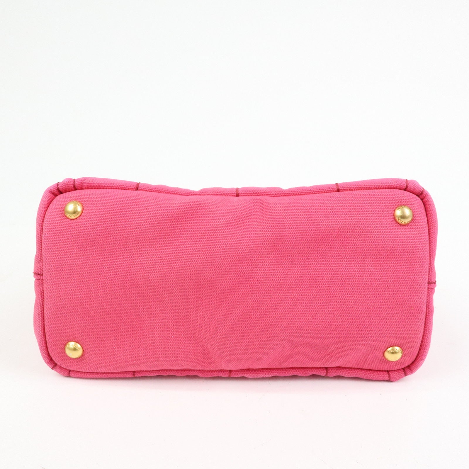 PRADA Triangle Logo Canapa Mini 2Way Hand Shoulder Bag Pink B2439G