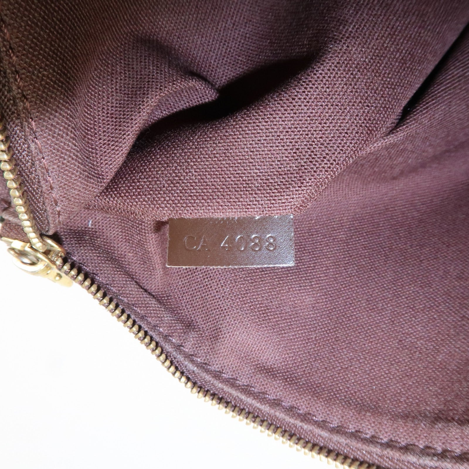 Louis Vuitton Damier Ebene Canvas Cover Bobourg Hand Bag M52006 Used