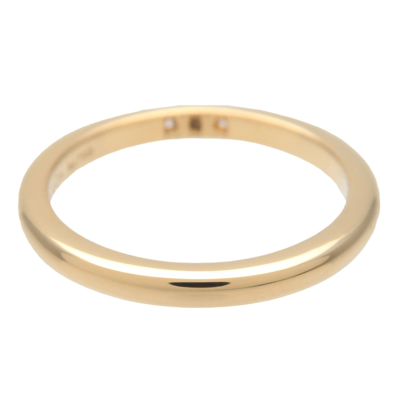 Tiffany & Co Classic Band 3P Diamond Ring K18YG #6.5 Yellow Gold