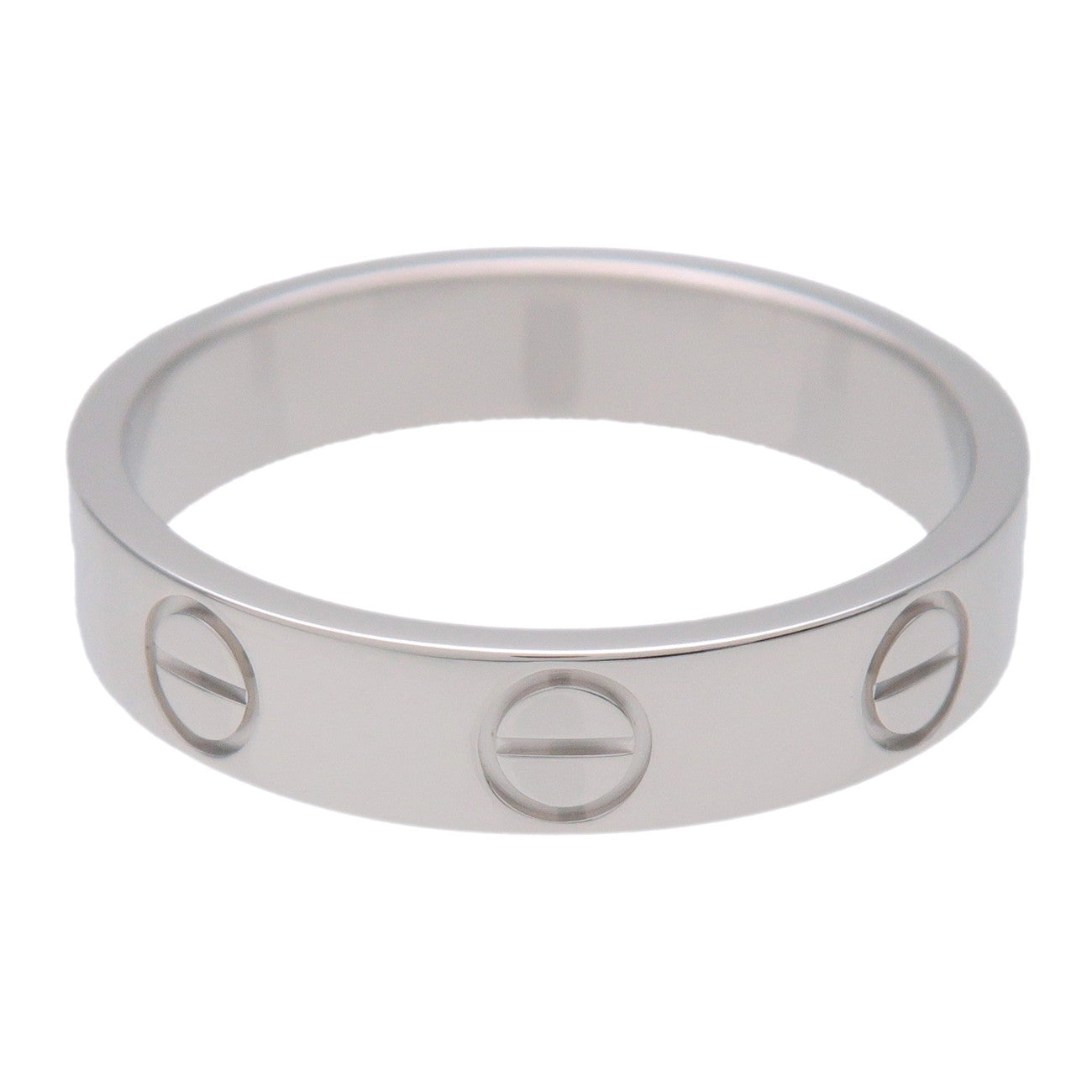 Cartier Mini Love Ring K18 750WG White Gold #48 US4.5 EU48 HK9.5