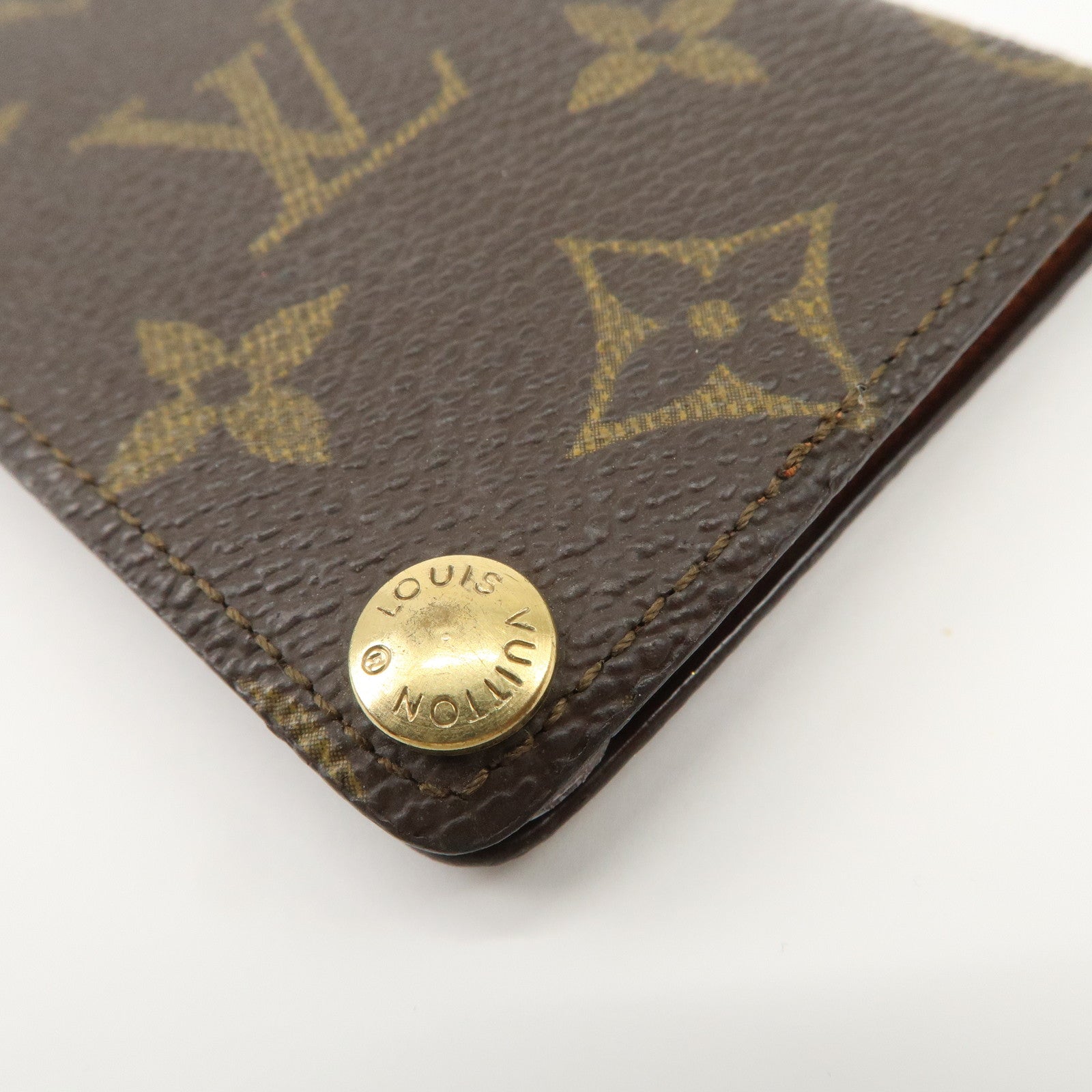 Louis Vuitton Monogram Set of 2 Porte Cartes Credit Pression M60937 Used
