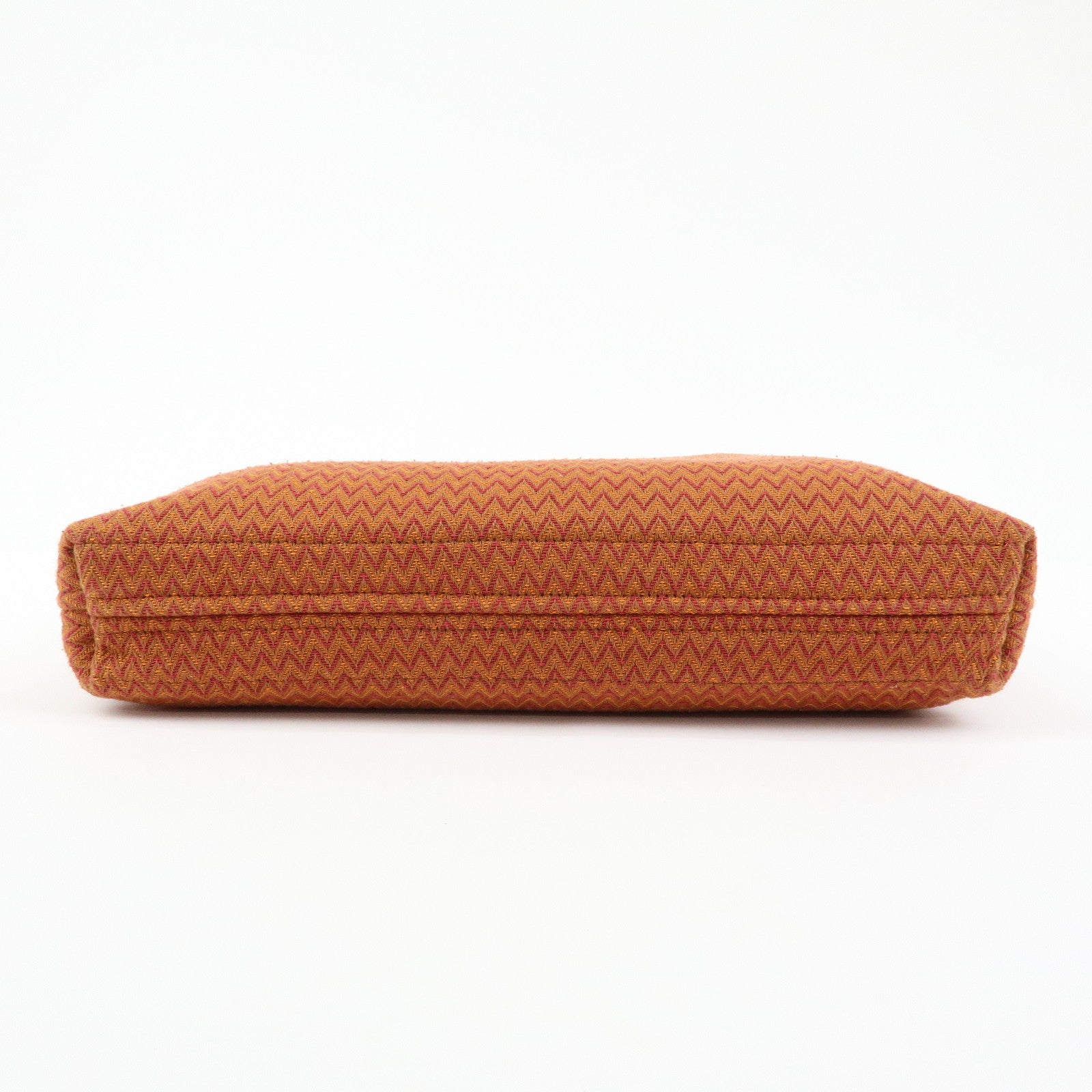 HERMES Sac de Pansage Canvas Shoulder Bag Crossbody Bag Orange