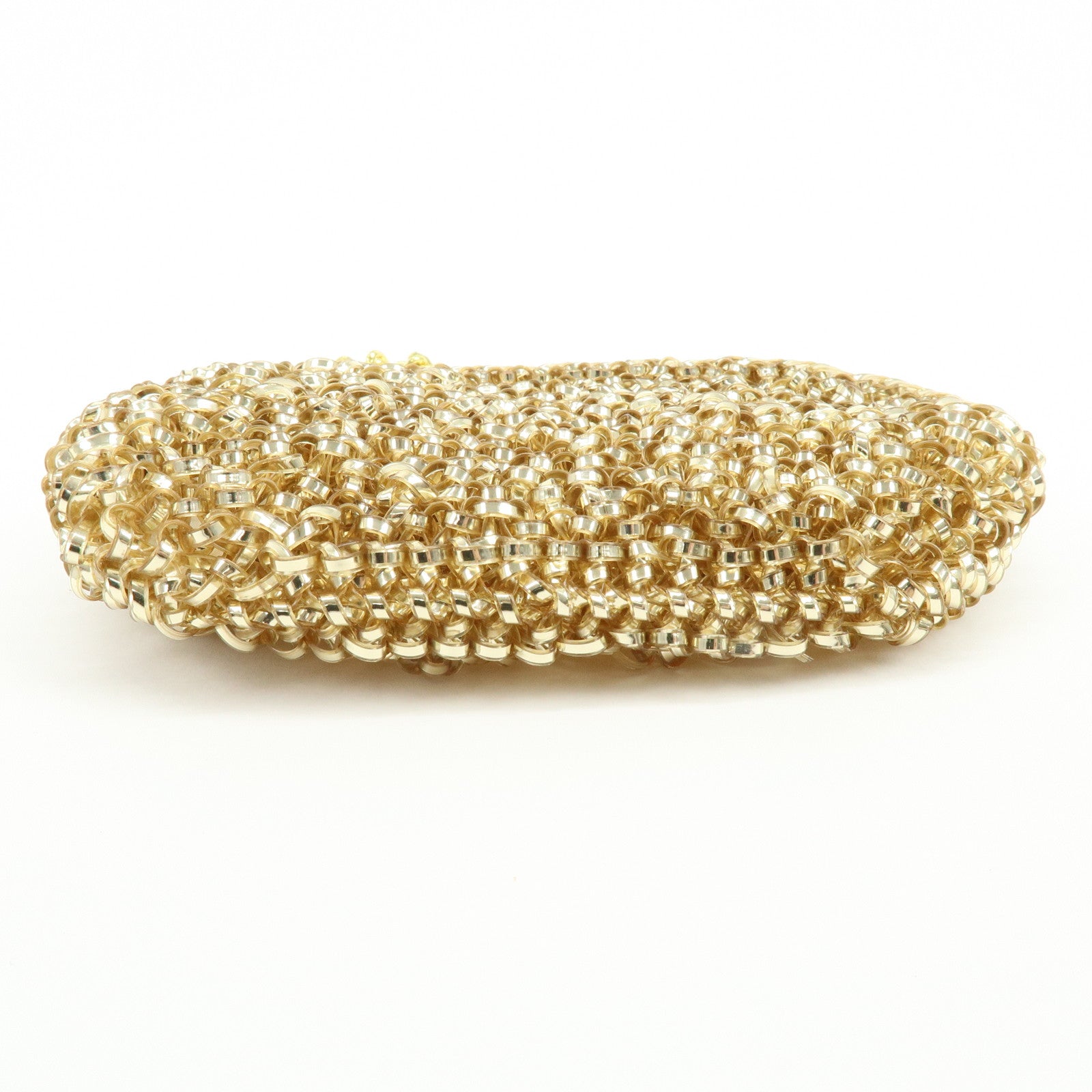 ANTEPRIMA Set of 4 PVC Wire Hand Bag Pouch Bag Charm Silver Gold