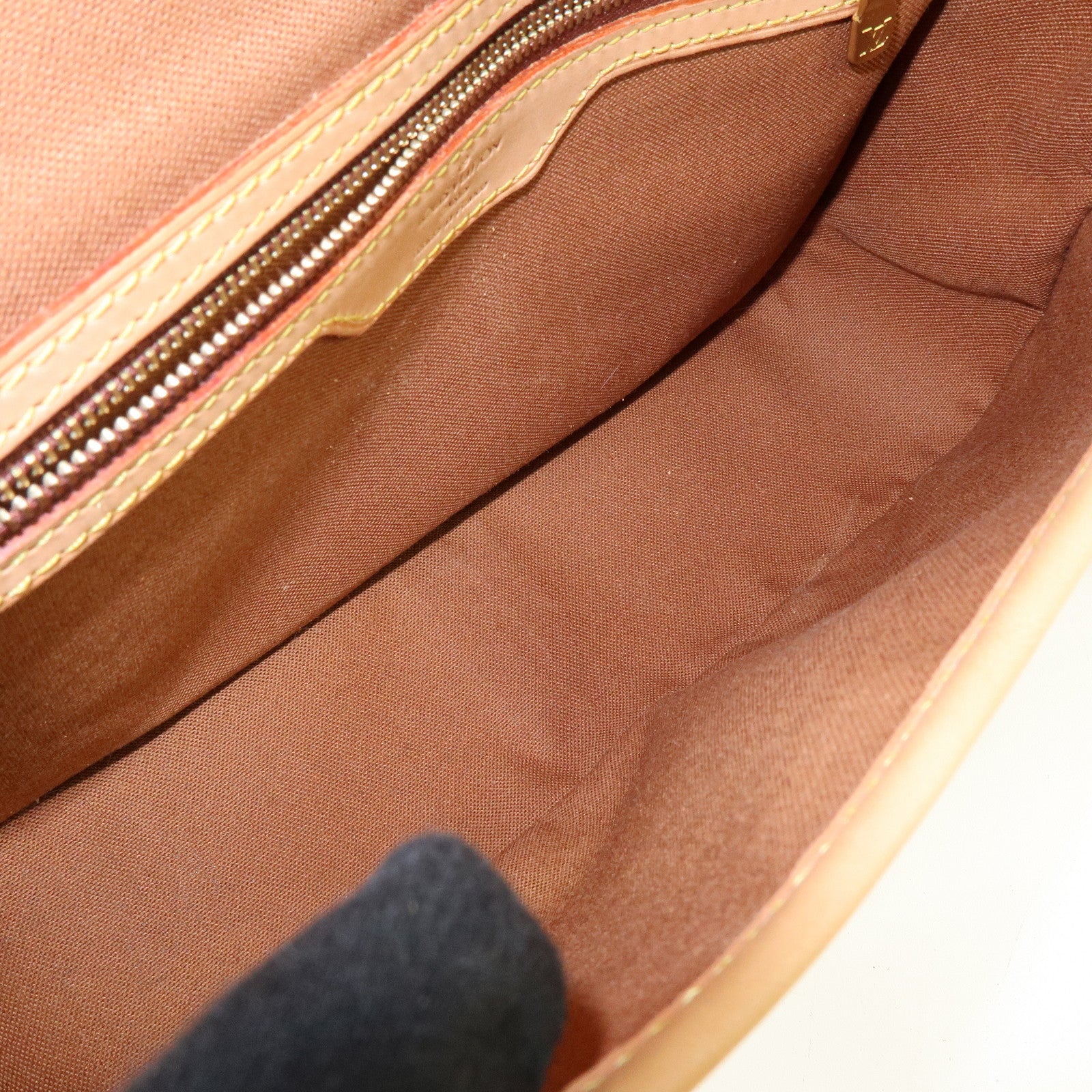 Louis Vuitton Monogram Sologne Canvas Shoulder Bag Brown M42250