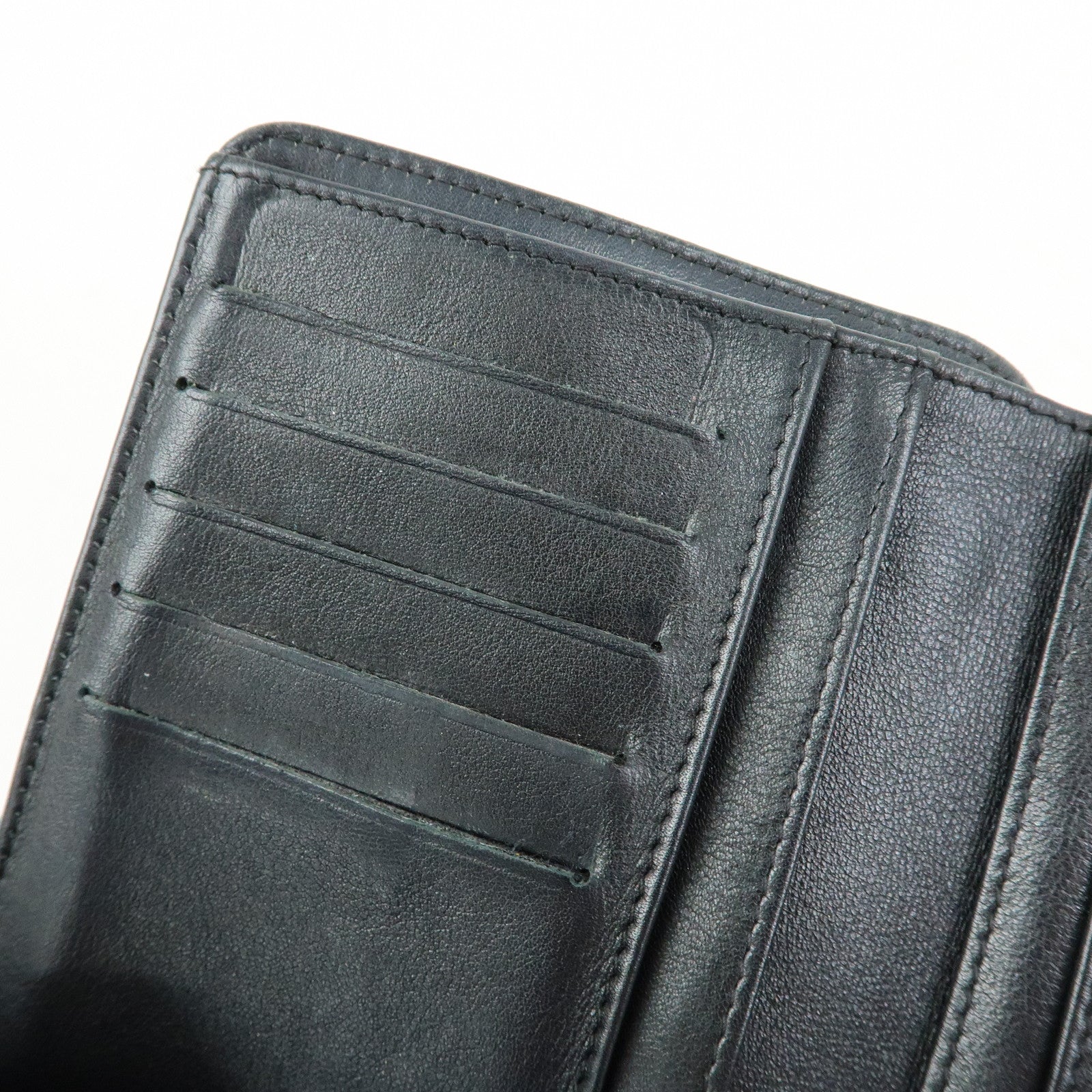 CHANEL COCO Mark Caviarskin Bi-fold Compact Wallet Black
