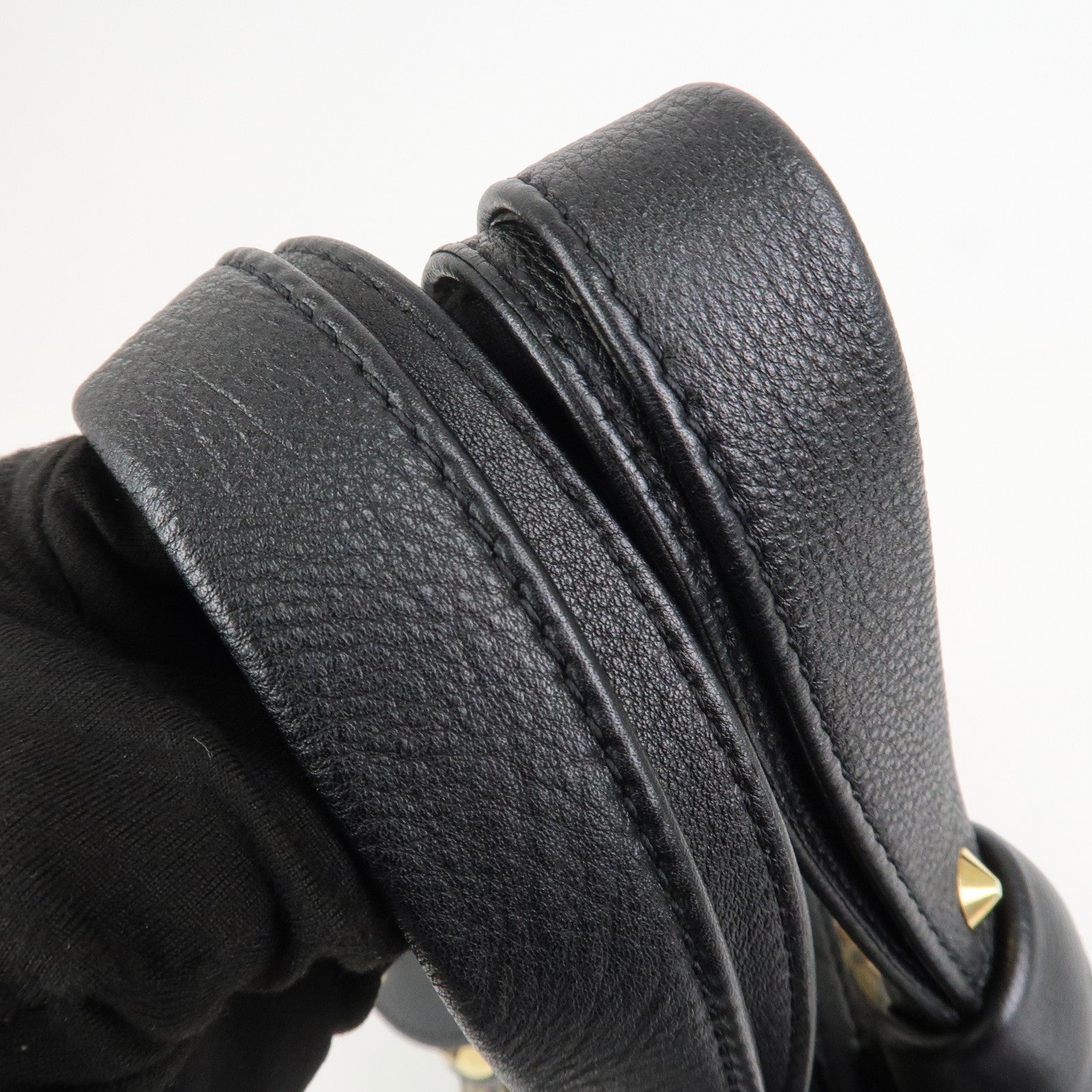 Louis Vuitton Monogram Eclipse Alma Hand Bag Ambre Brown M40245