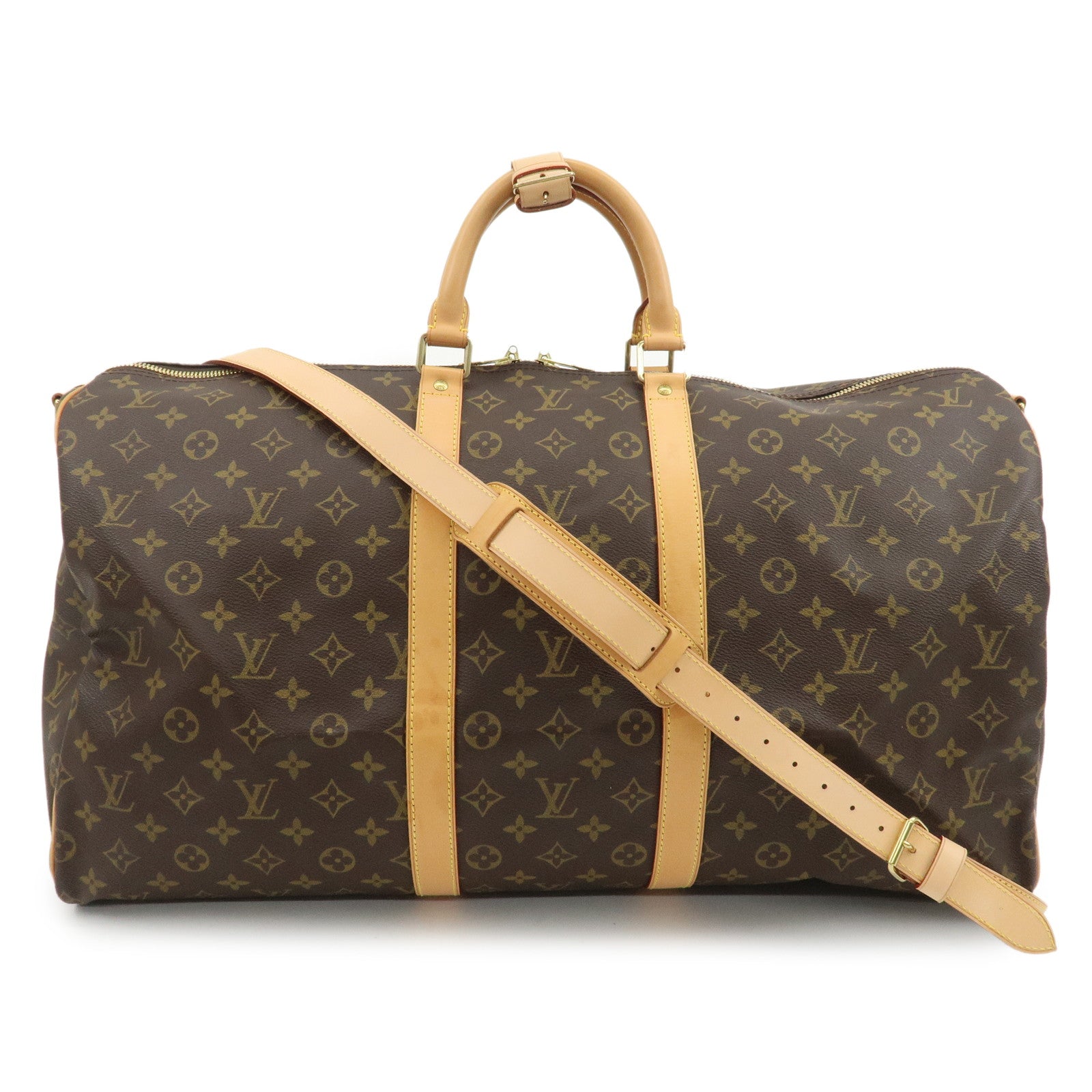 Louis Vuitton Monogram Keep All Bandouliere 55 Boston Bag M41414