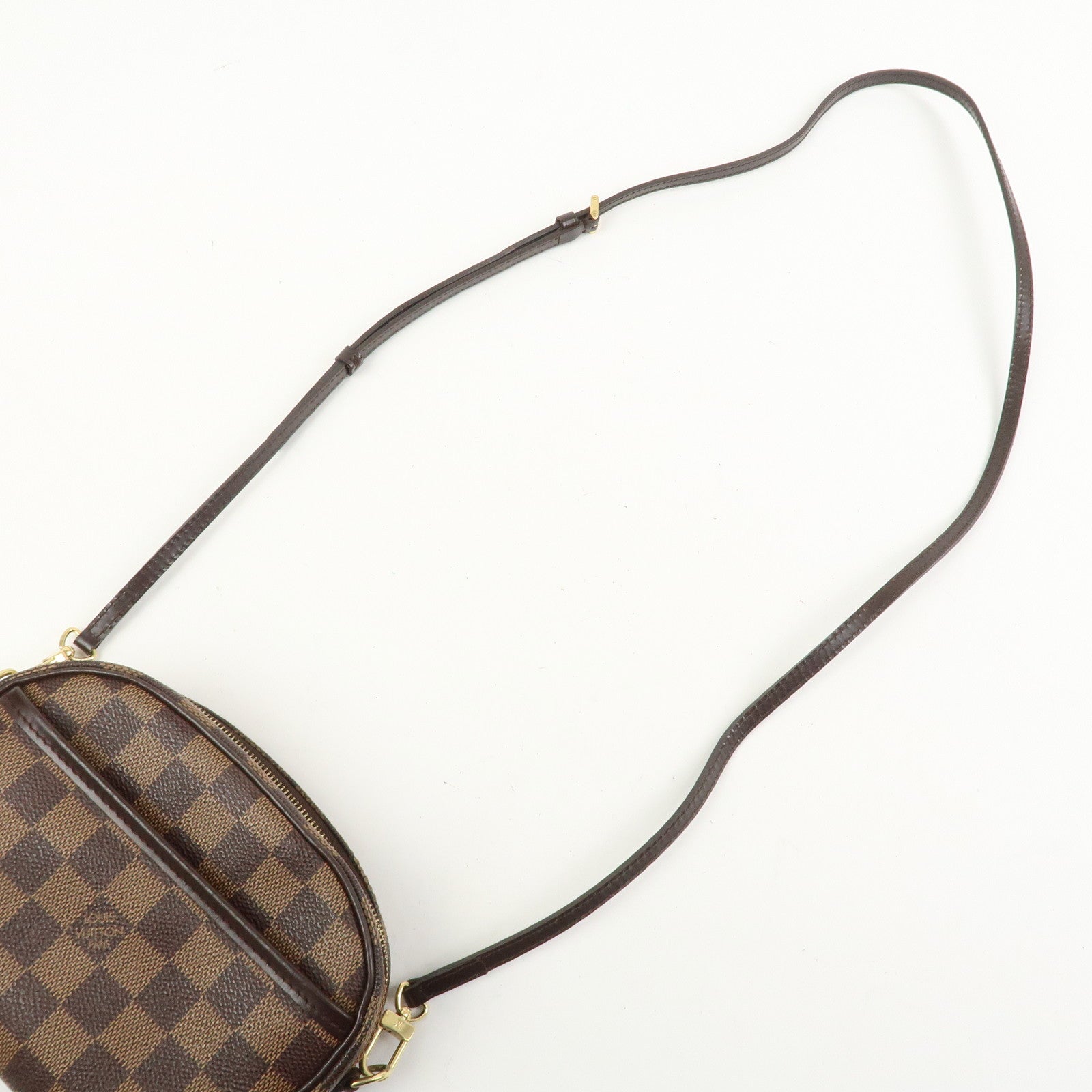 Louis Vuitton Damier Pochette Ipanema Shoulder Bag Ebene N51296