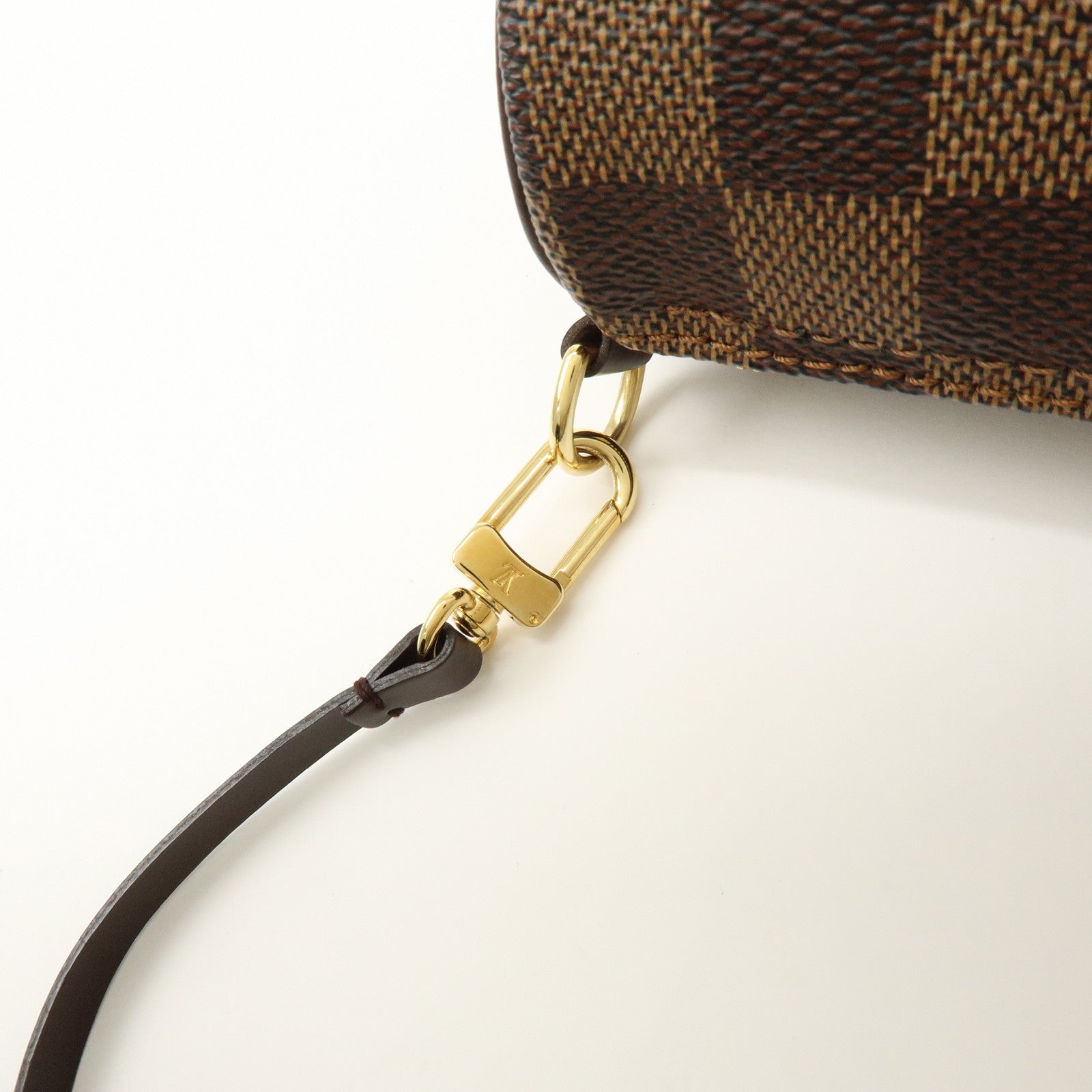 Louis Vuitton Damier Ebene Mini Pouch for Papillon Bag Brown