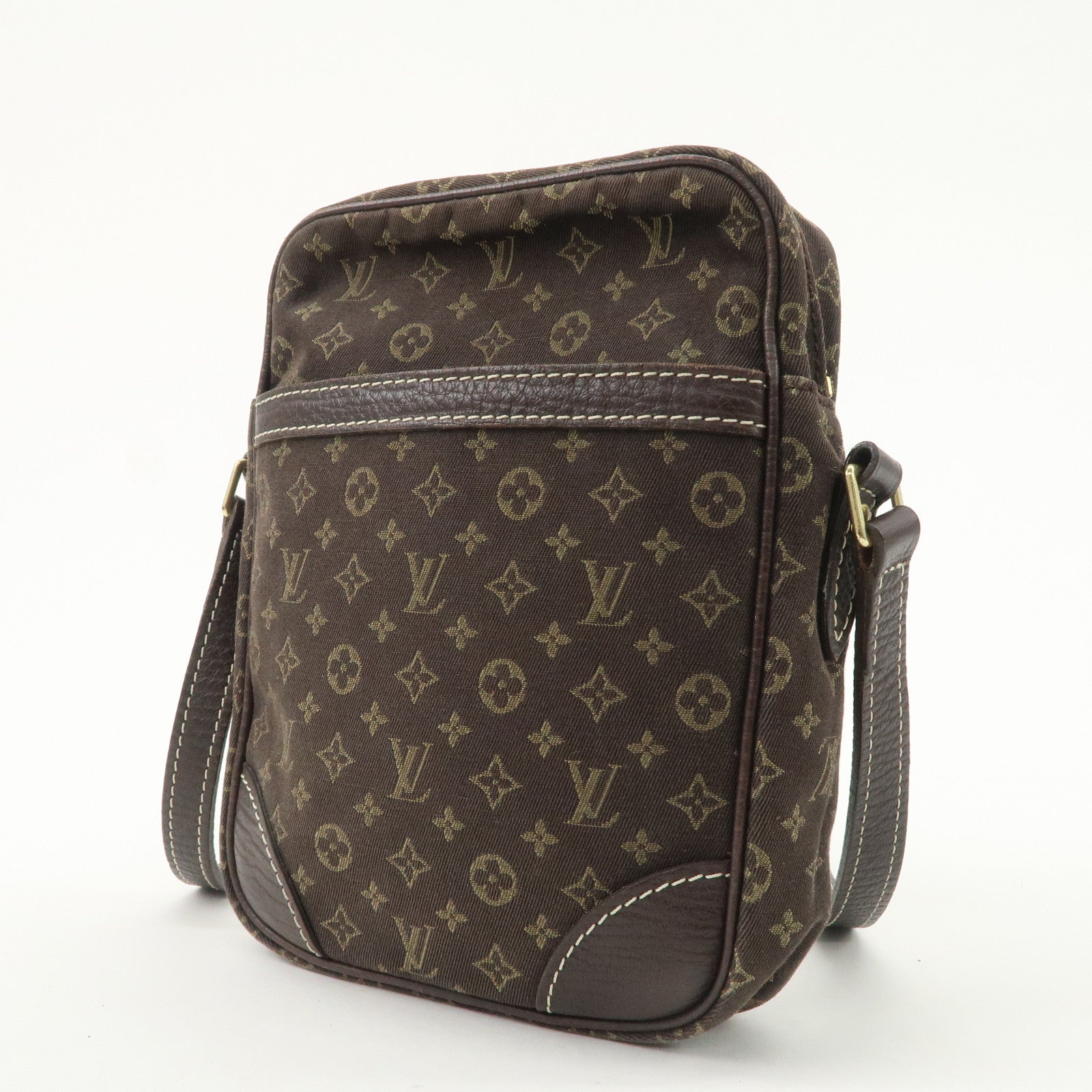 Louis Vuitton Monogram Mini Lin Danube Shoulder Bag Brown M95228
